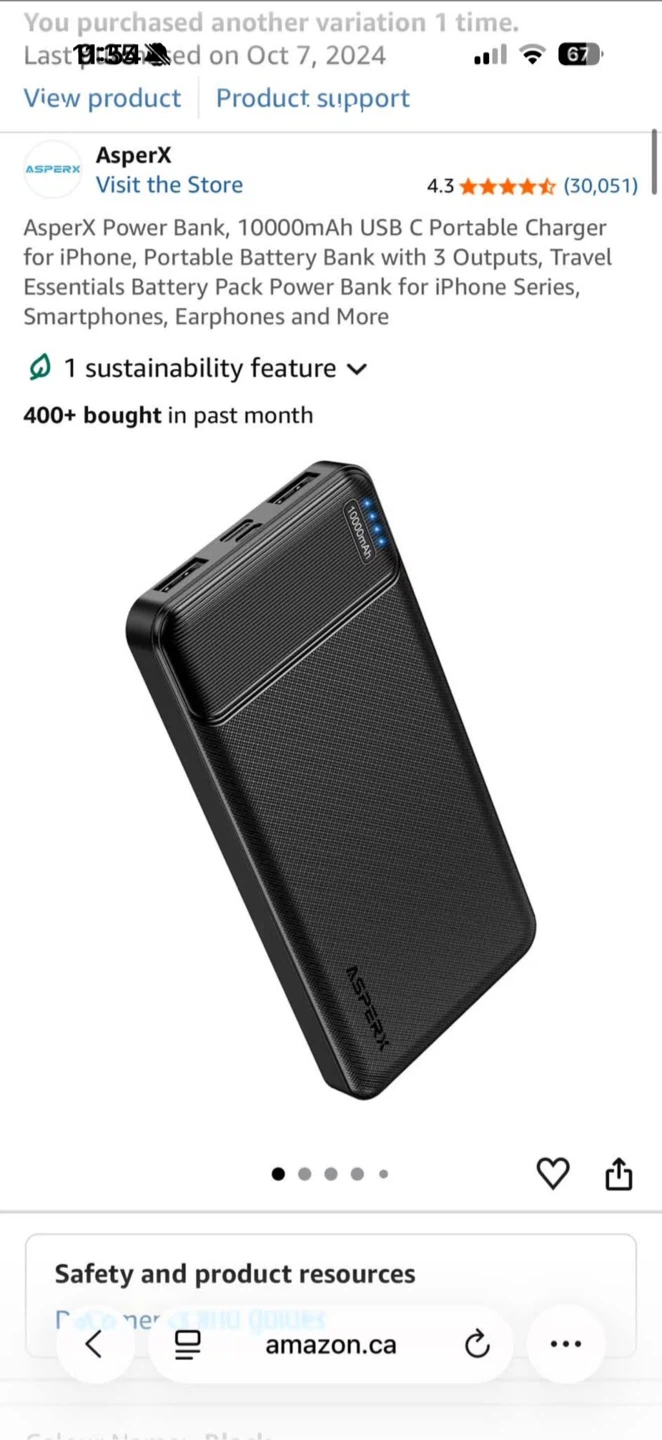 AsperX 10000mAh Power Bank