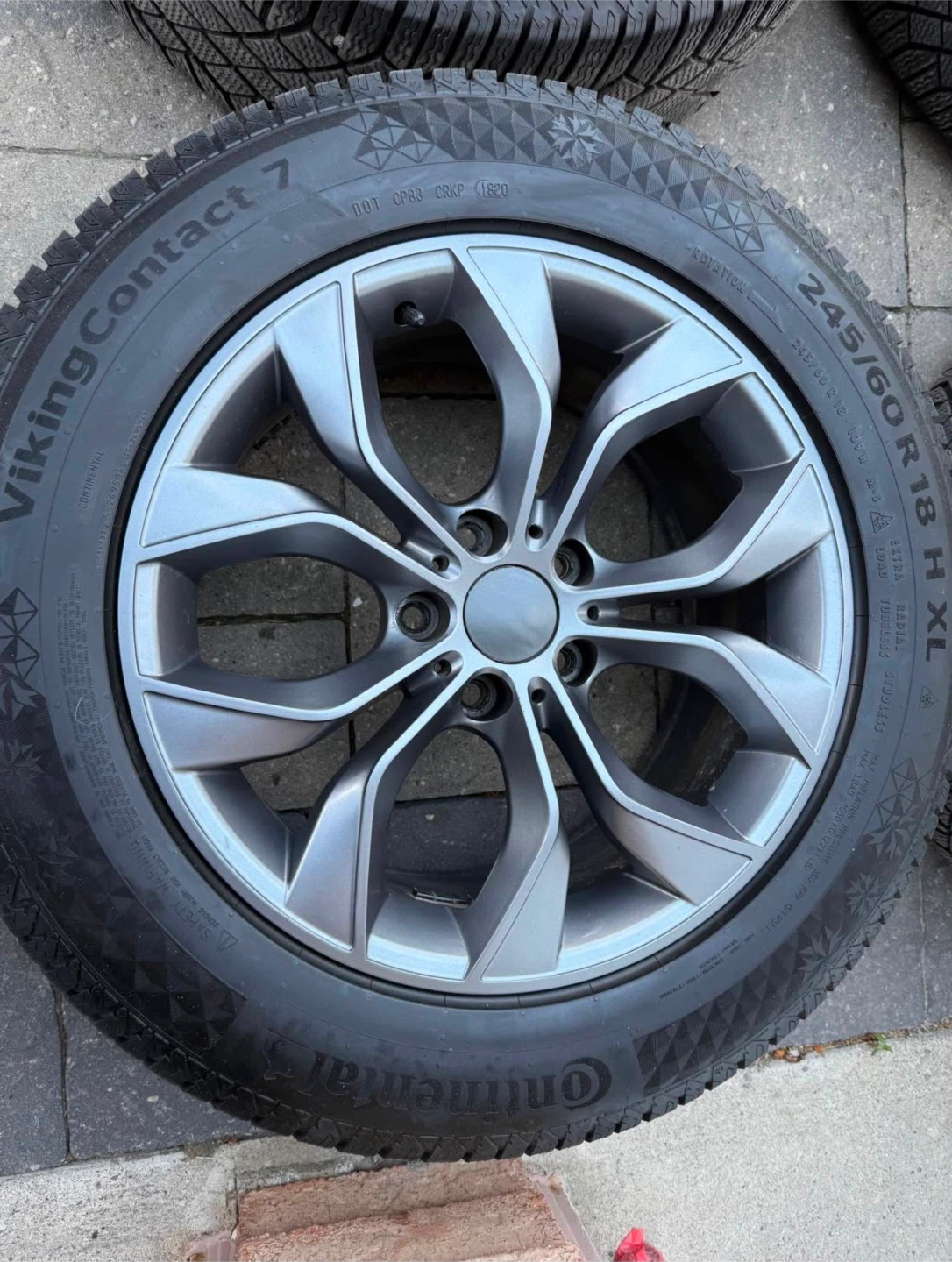 Continental Viking Winter Tires with Alloy Rims - 245 60 R18
