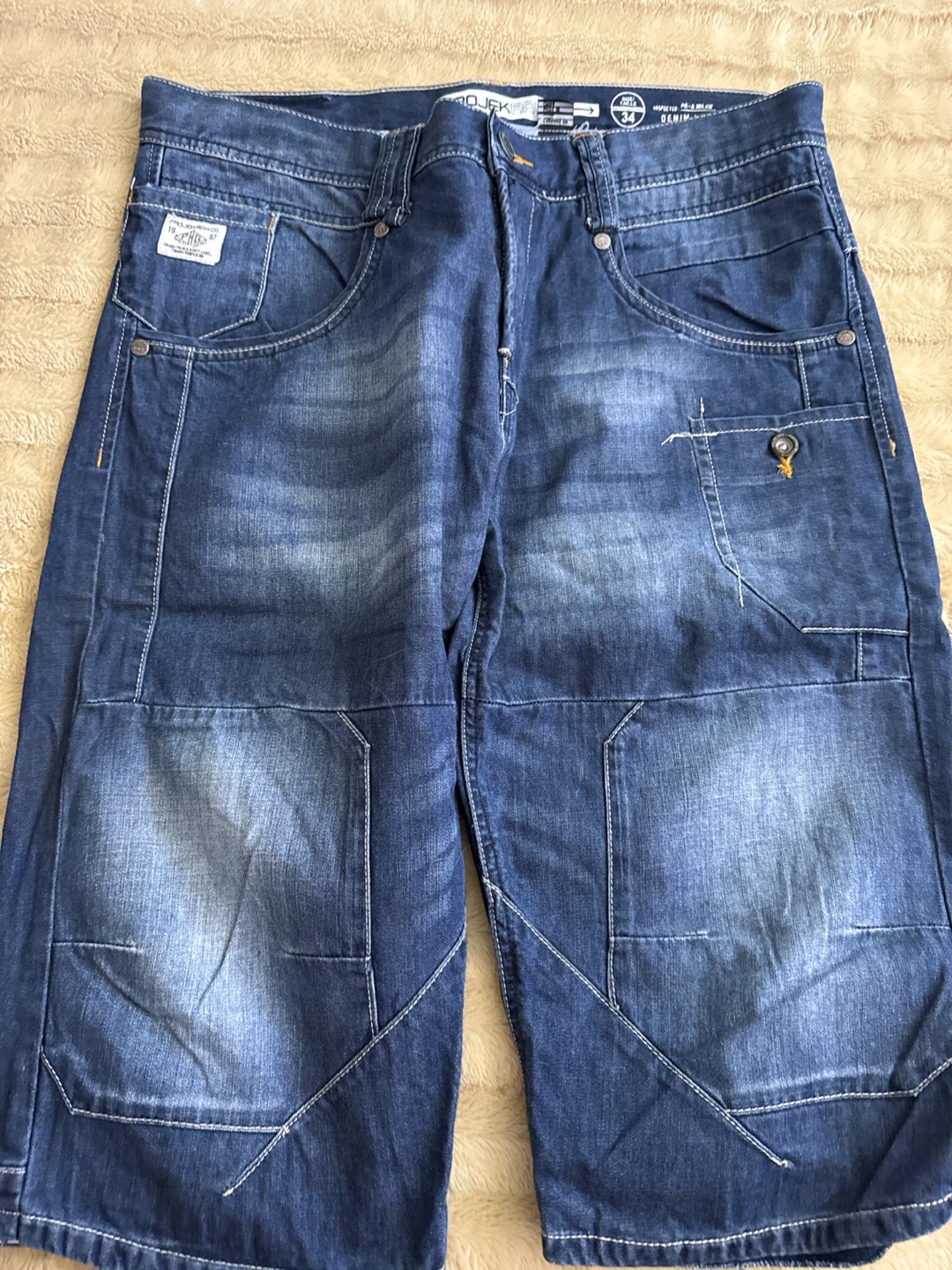 PROJEK RAW Denim Workwear Jeans shorts - photo 3