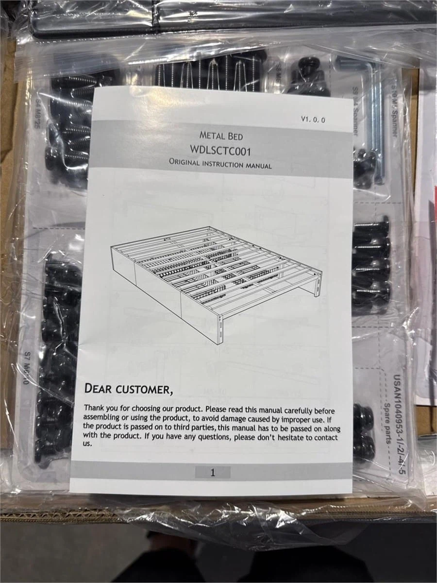 Allewie Full Size Platform Bed Frame with 3 Storage Drawers - photo 3