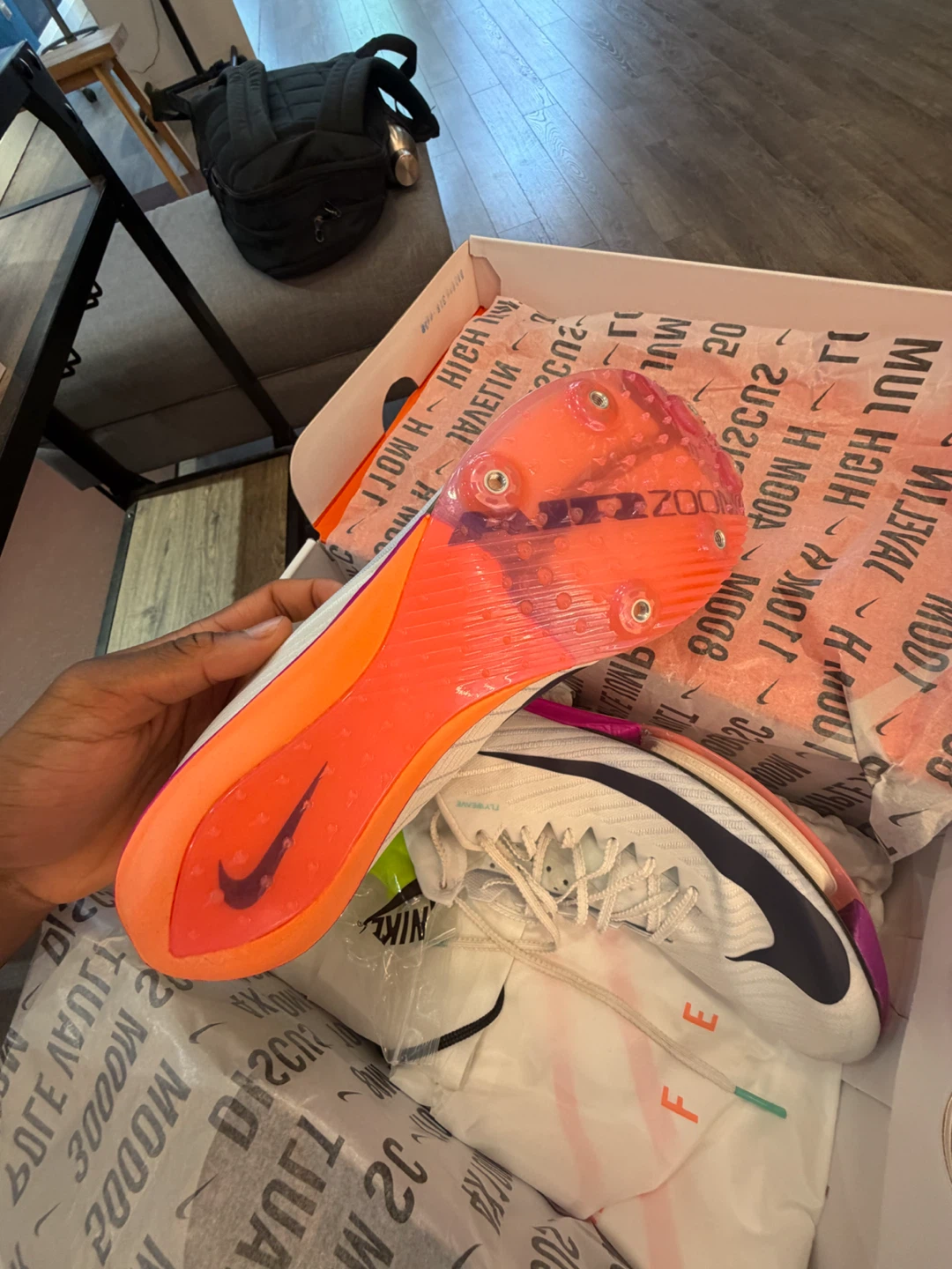 Nike Zoom Max fly 2 Track Spikes White - photo 2