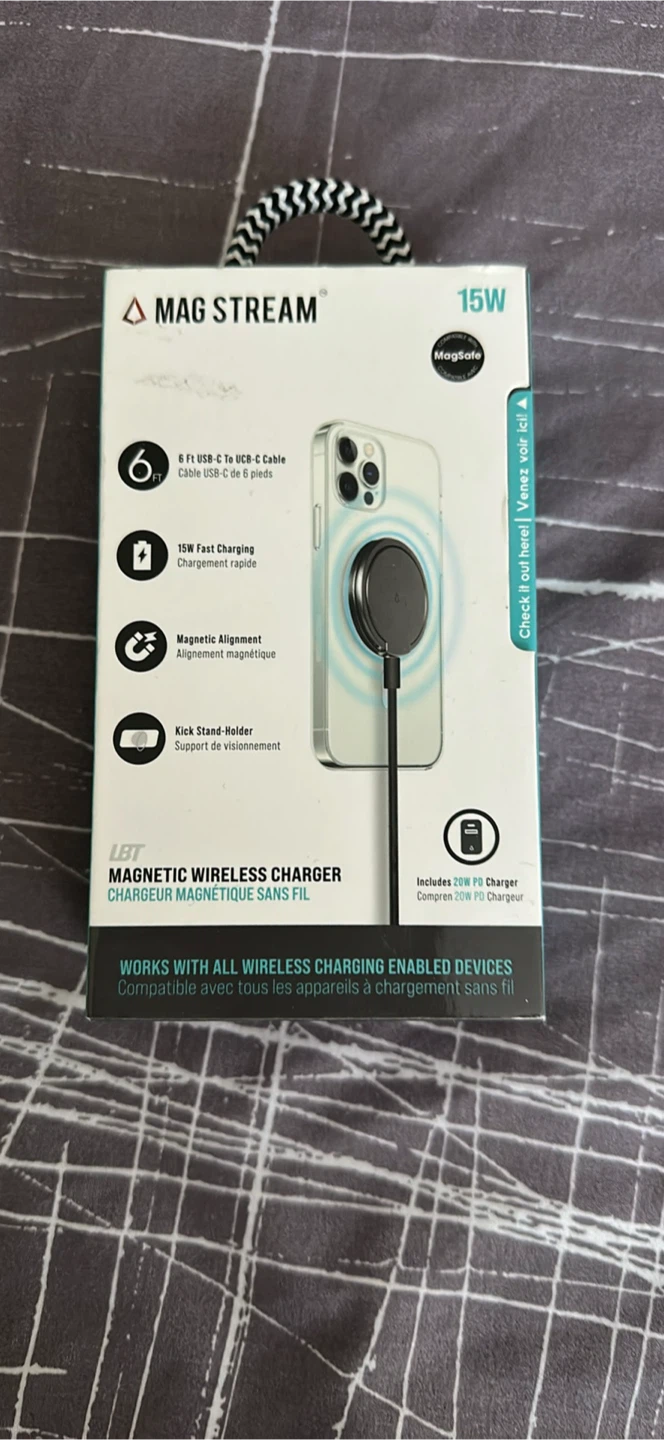 LBT Mag Stream Magnetic Wireless Charger & 20W PD Charger