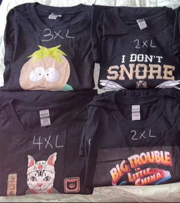 New-Gildan Graphic T-Shirt Bundle-size 4XL-S (price of Each) - photo 3