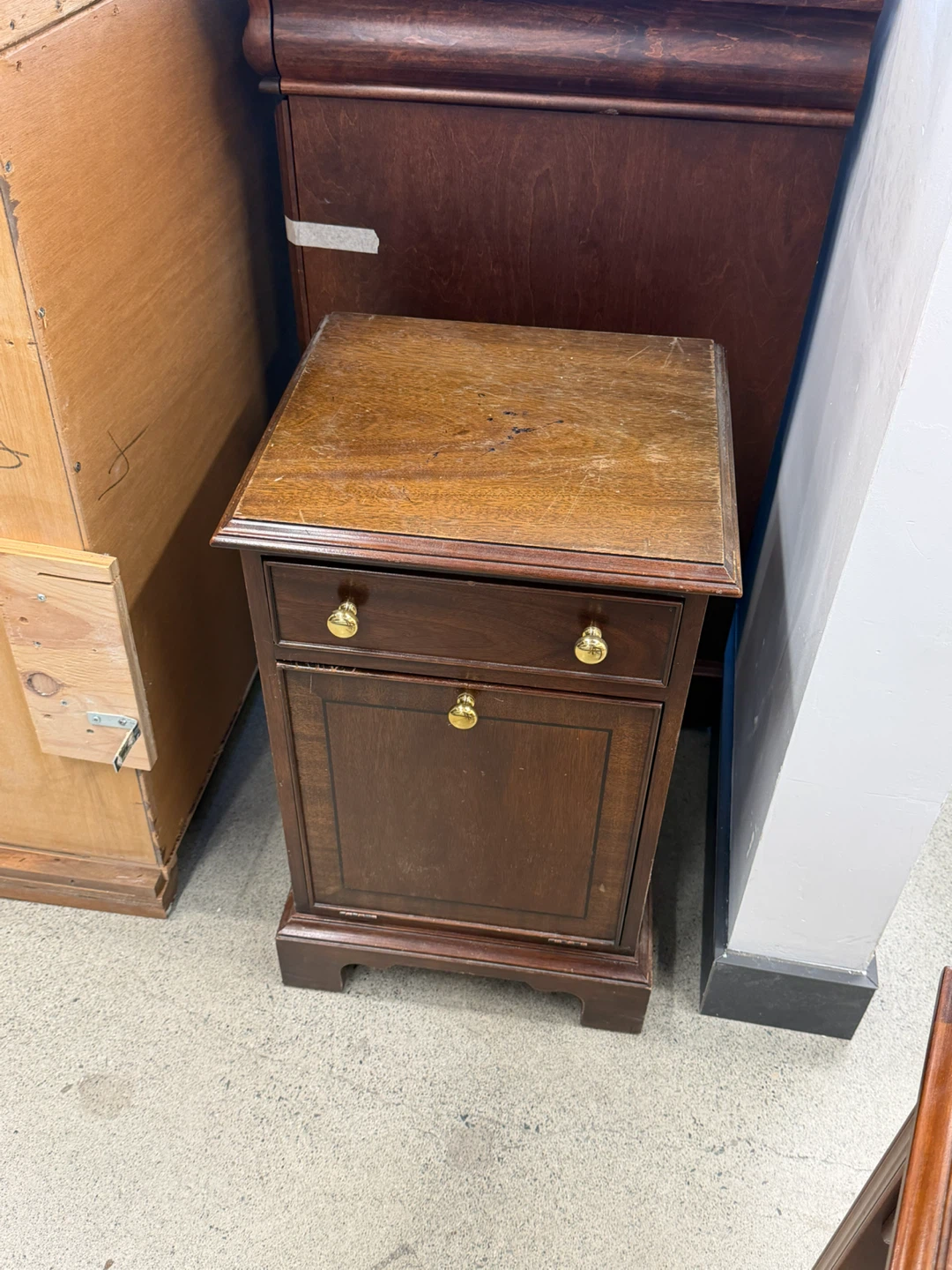 Wooden Side Table with Drawer