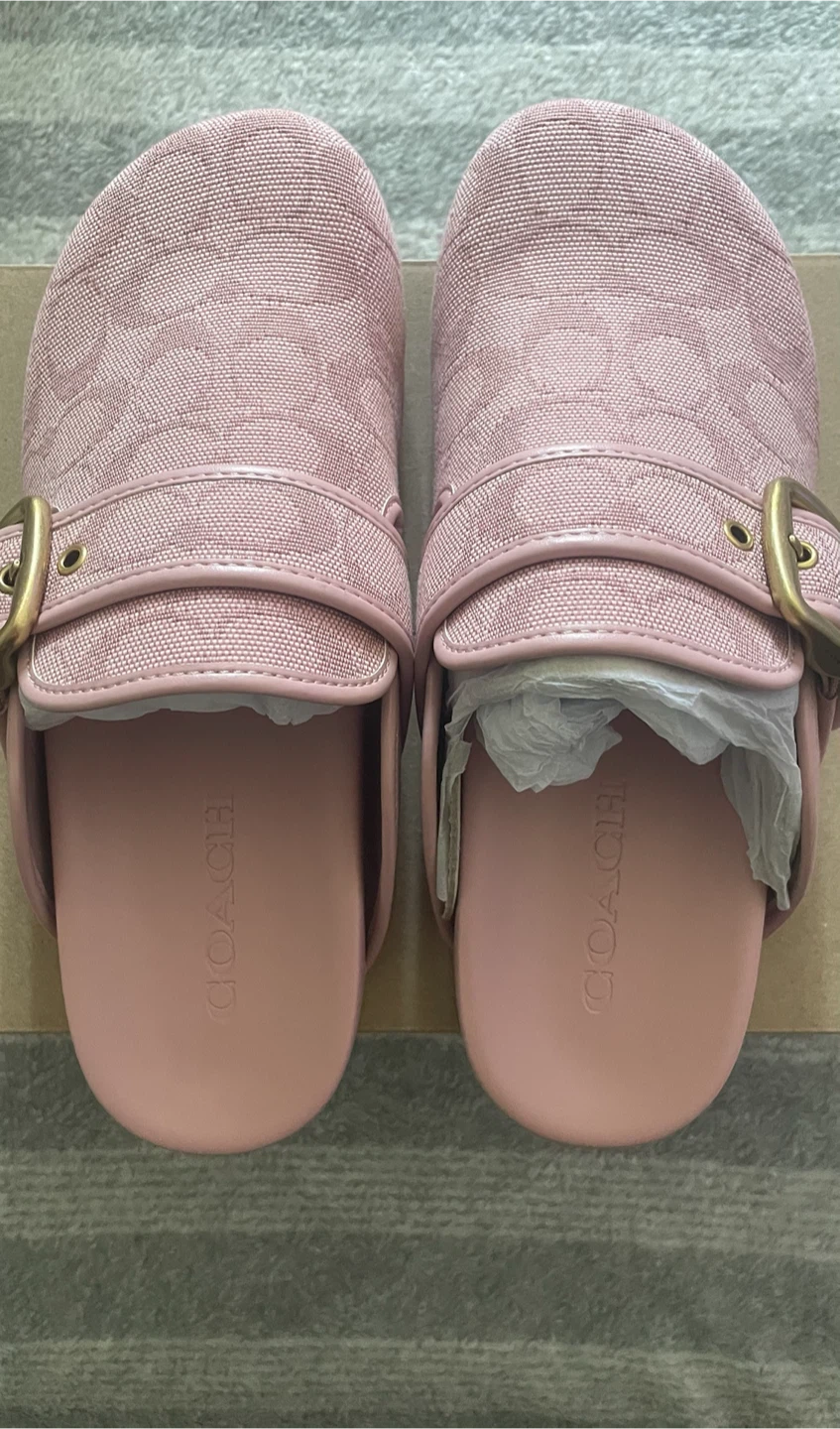 BRAND NEW! SOLD OUT PINK COACH ARCHIVAL BUCKLE CLOG - photo 5