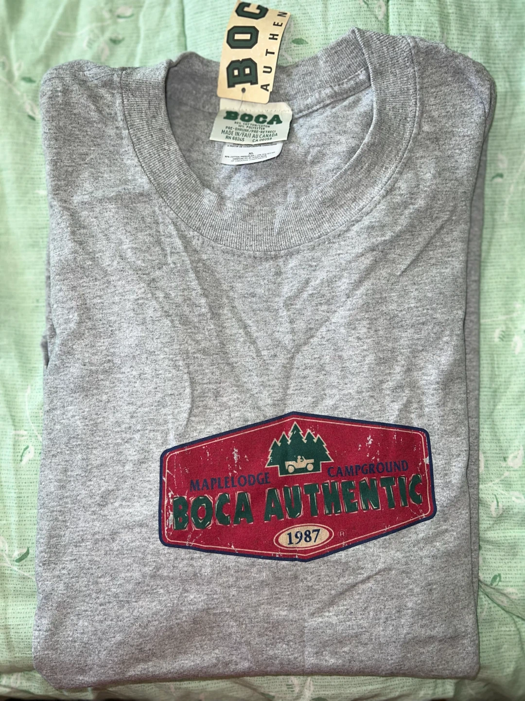 Boca Authentic Maple Lodge Campground T-Shirt XL