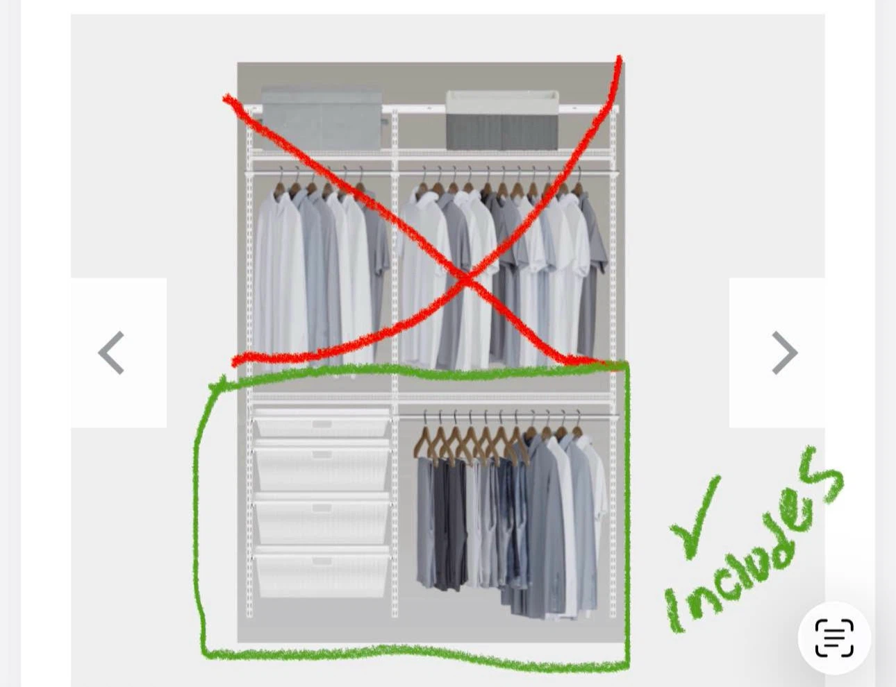 Elfa Closet System - Bottom Half Setup - photo 3