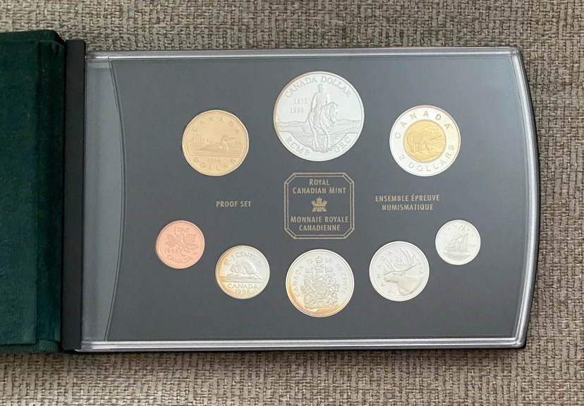 1998 RCMP 8 Coin Proof Set with Silver Double Dollar