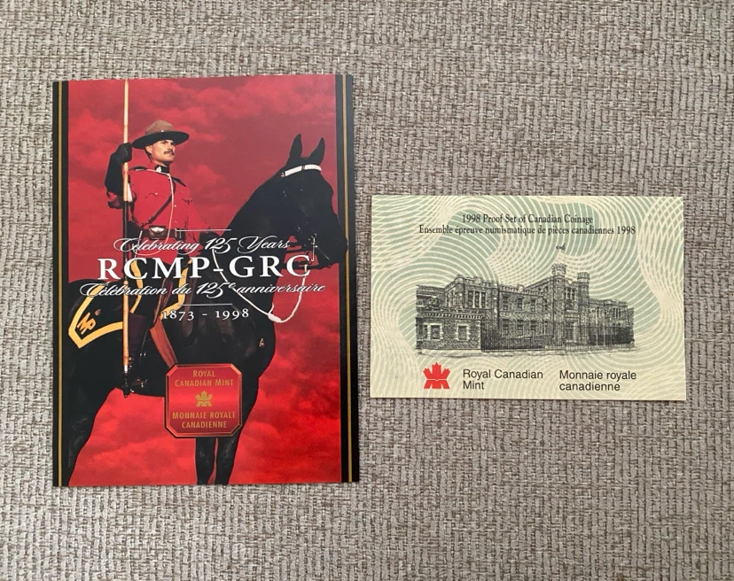 1998 RCMP 8 Coin Proof Set with Silver Double Dollar - photo 3