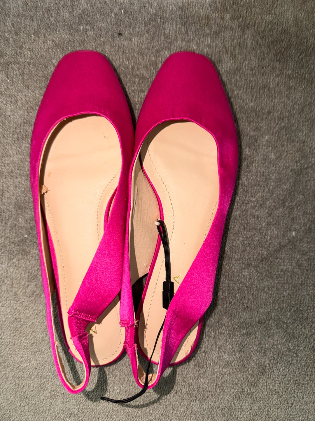 Zara Trafaluc Slingback Flats - Fuchsia Size 38 - photo 2