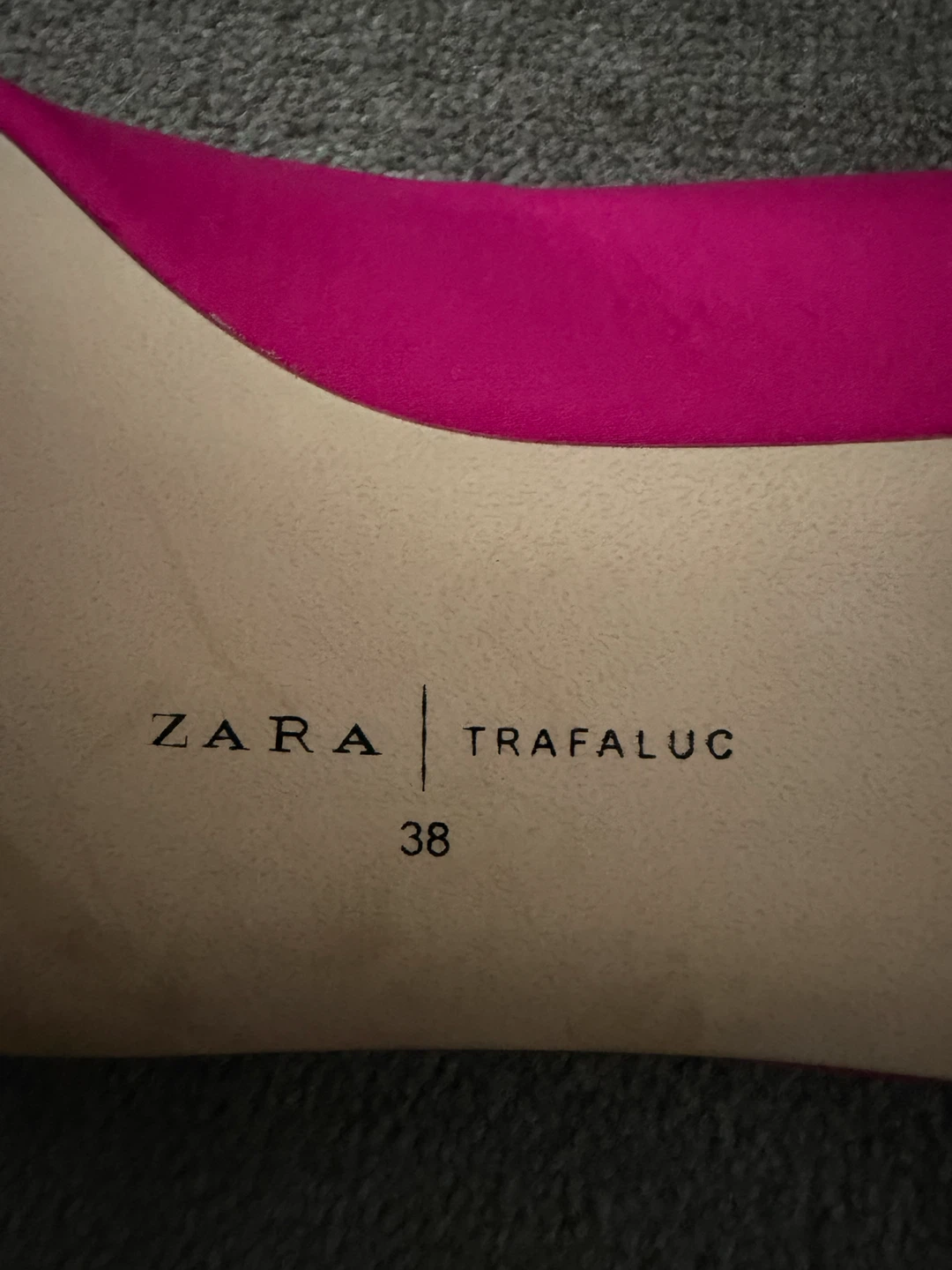 Zara Trafaluc Slingback Flats - Fuchsia Size 38 - photo 3