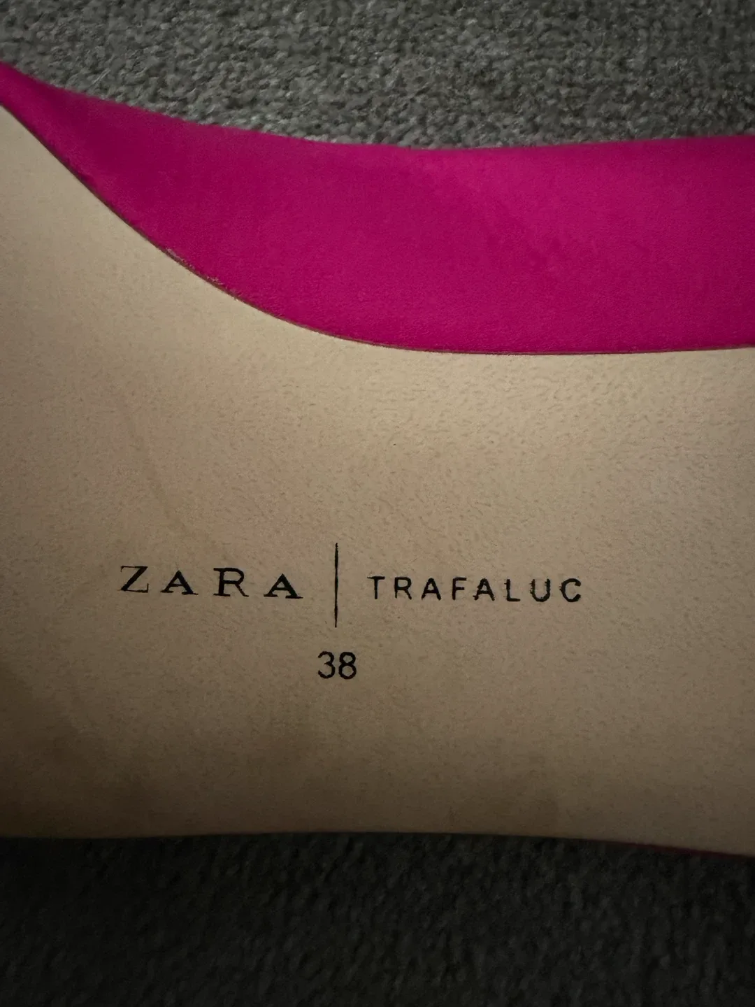 Zara Trafaluc Slingback Flats - Fuchsia Size 38 - photo 3
