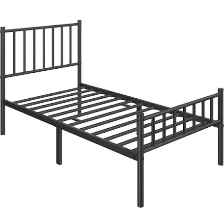 Single Bed twin size metal Frame and Mattress