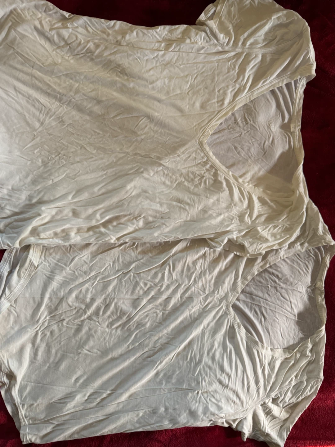 Lululemon White V-Neck T-Shirts Size 8