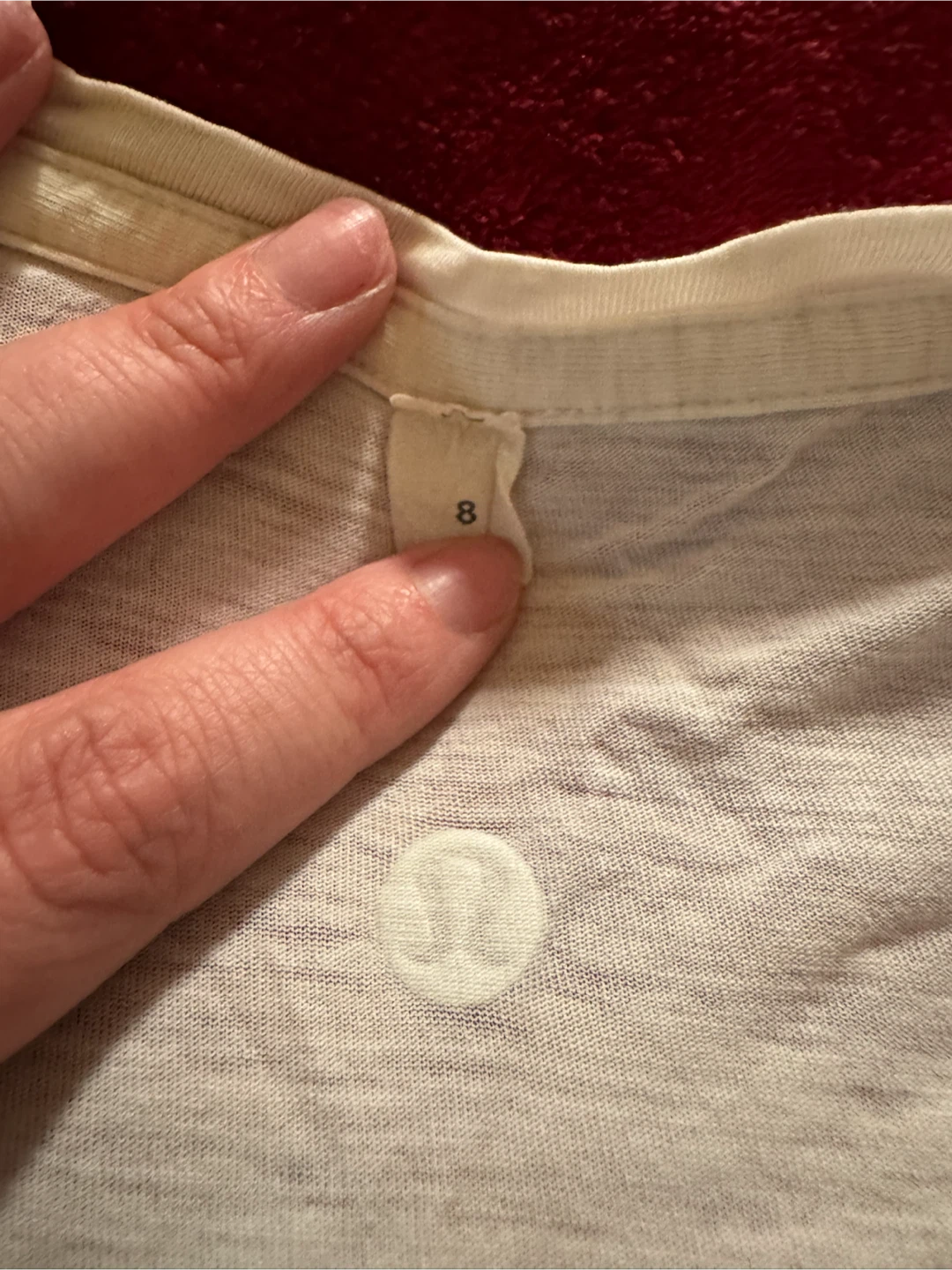 Lululemon White V-Neck T-Shirts Size 8 - photo 2