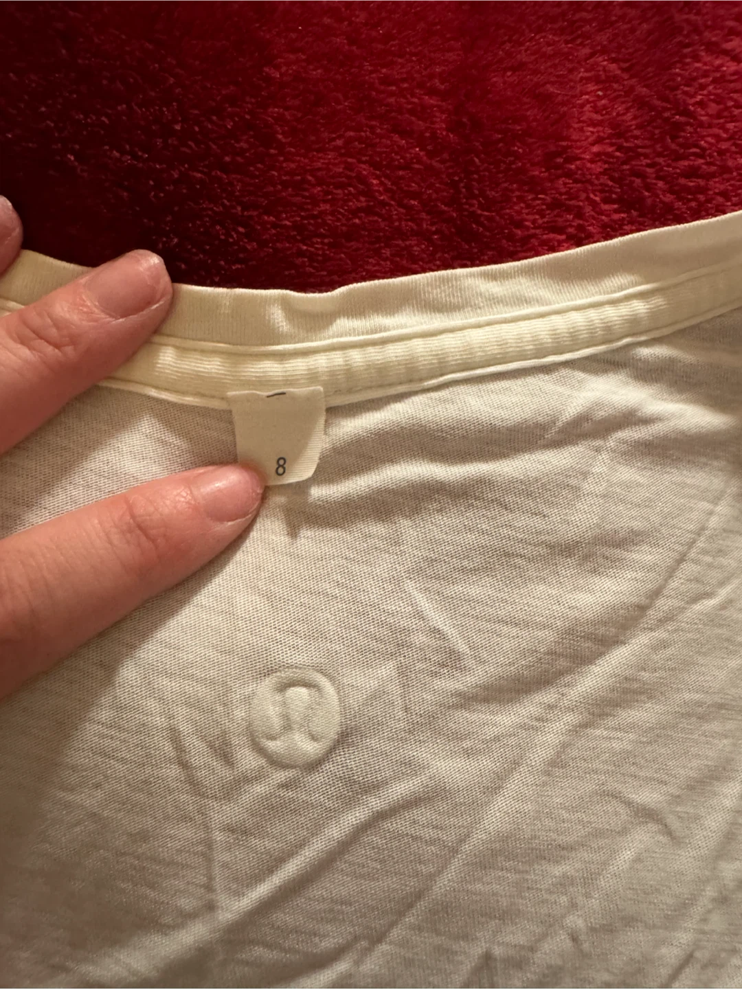 Lululemon White V-Neck T-Shirts Size 8 - photo 5