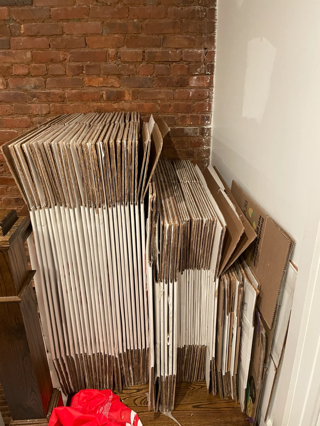 Stack of Cardboard Moving Boxes