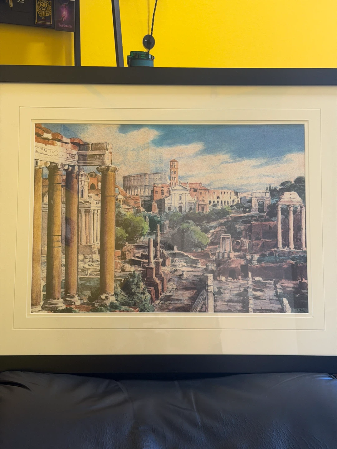 Framed Painting of Roman Ruins