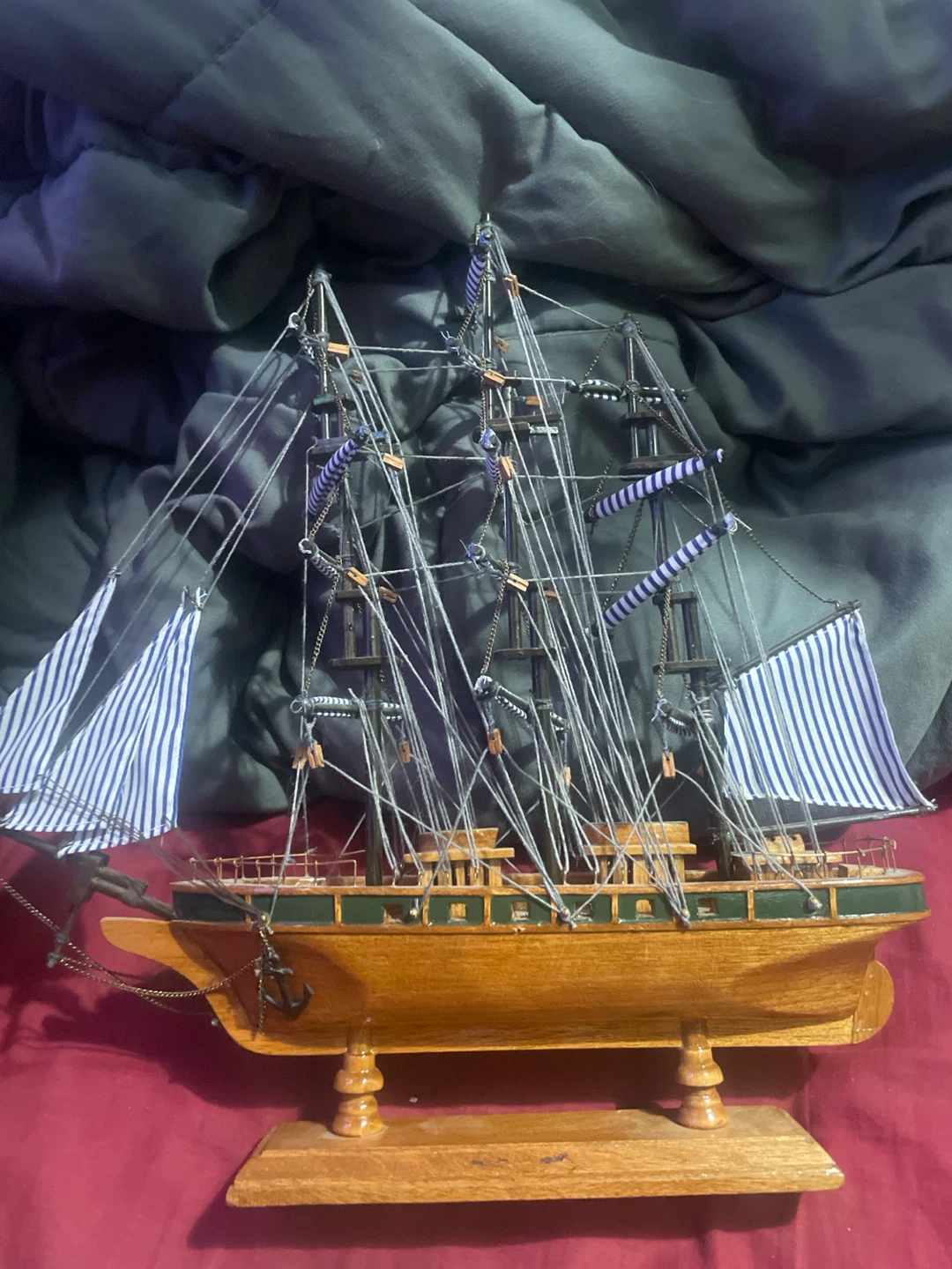 Wooden Model Sailing Ship