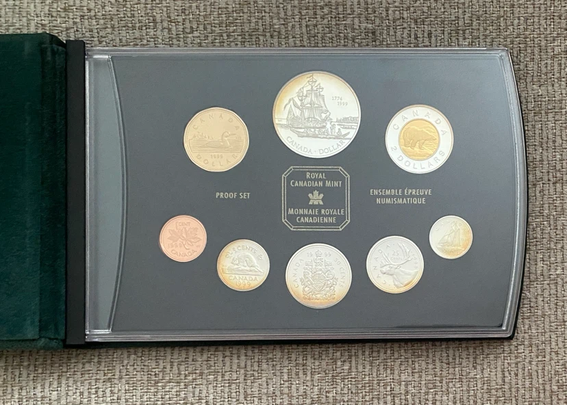 1999 RCMP 8 Coin Proof Set with Silver Double Dollar