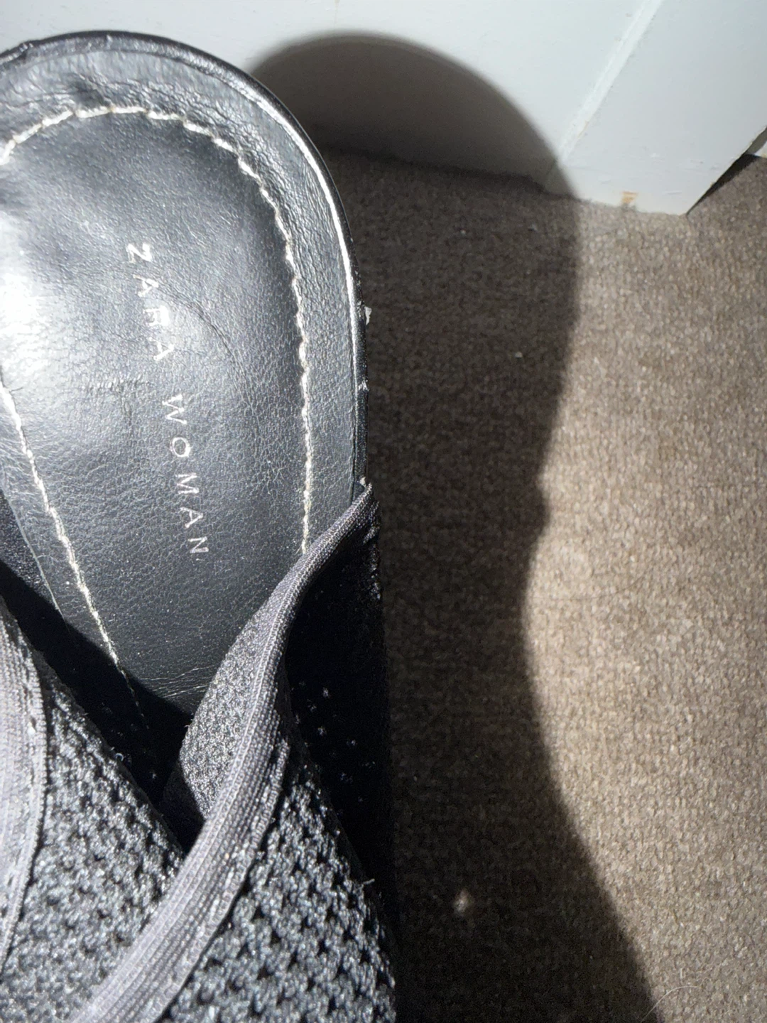Zara Woman Black Knit Sock Boots - photo 3