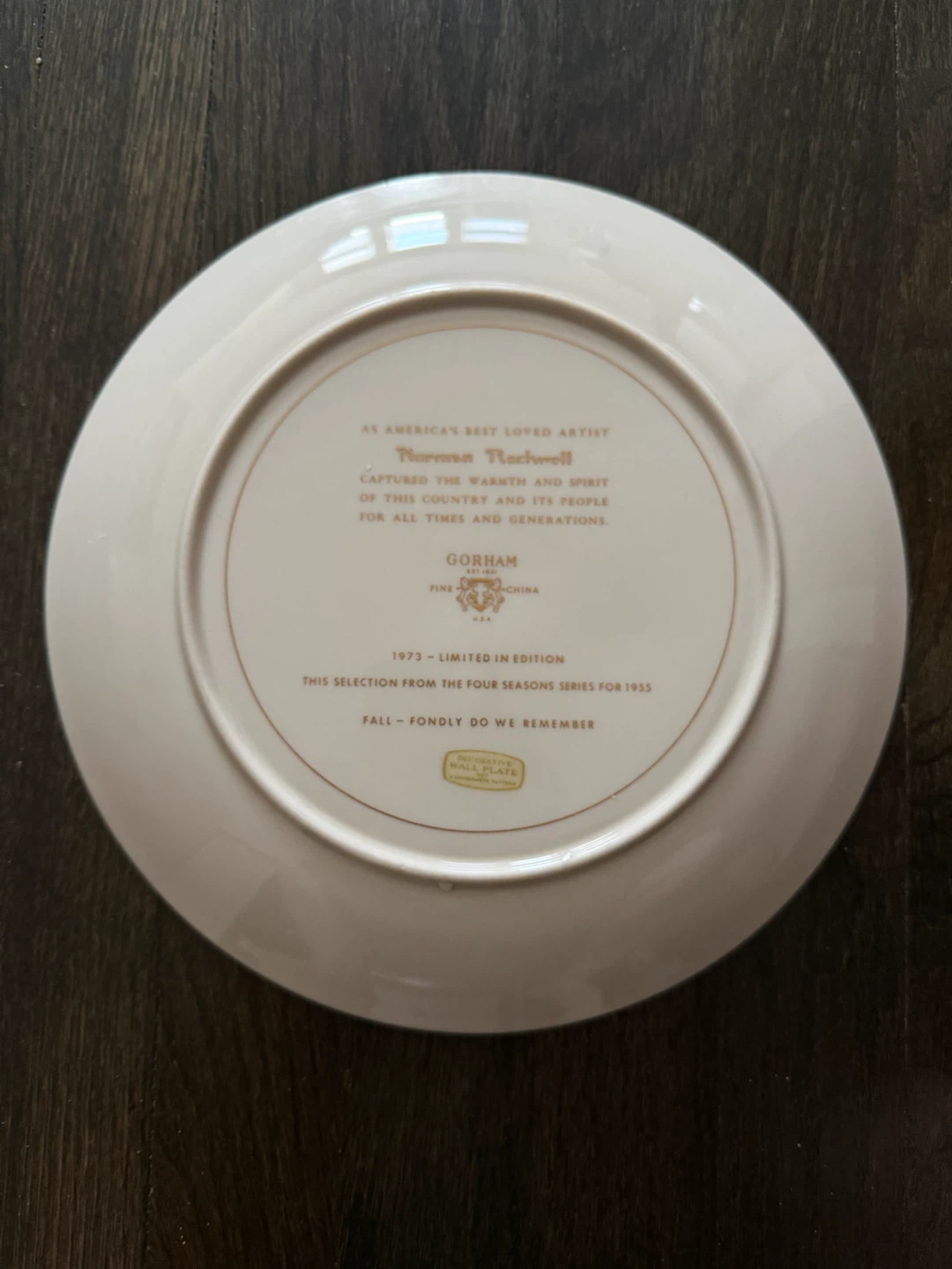 Limited Edition Norman Rockwell Plate - photo 2