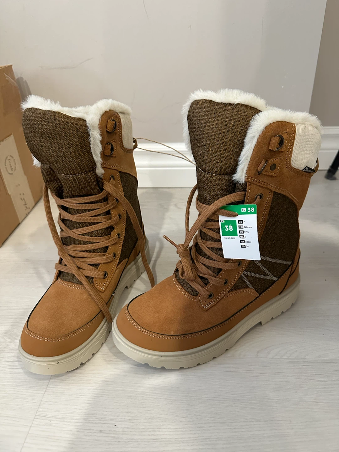 Decathlon Women's Waterproof Leather Winter Boots NH 900