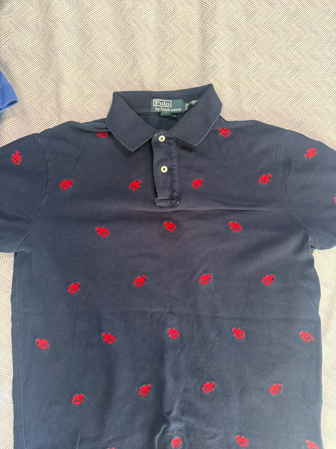 Polo by Ralph Lauren Men's Navy Lobster Polo Shirt M/M