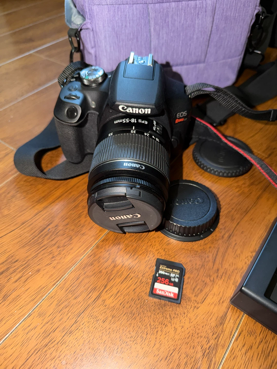 Canon EOS Rebel T7 DSLR Camera with 18-55mm Lens & 256GB SD Card
