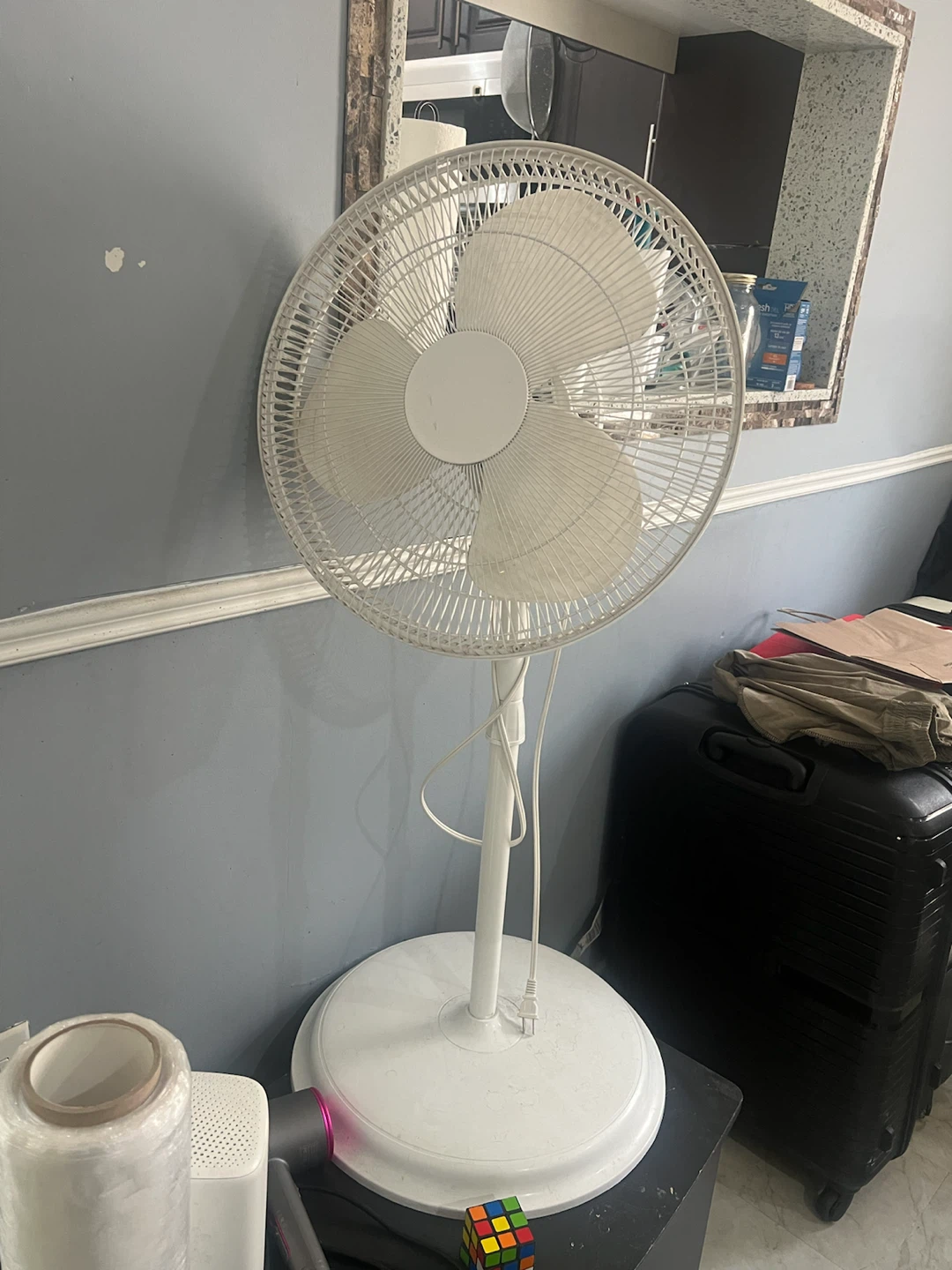 White Pedestal Fan
