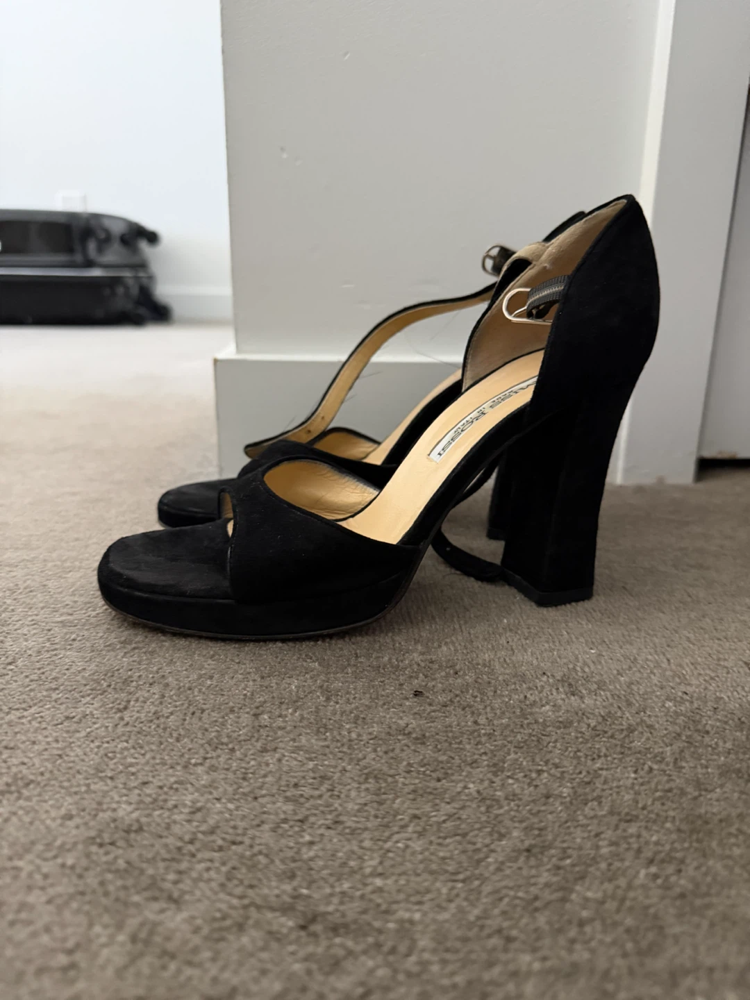 Miss Robbi Black Suede Platform Heels - photo 3