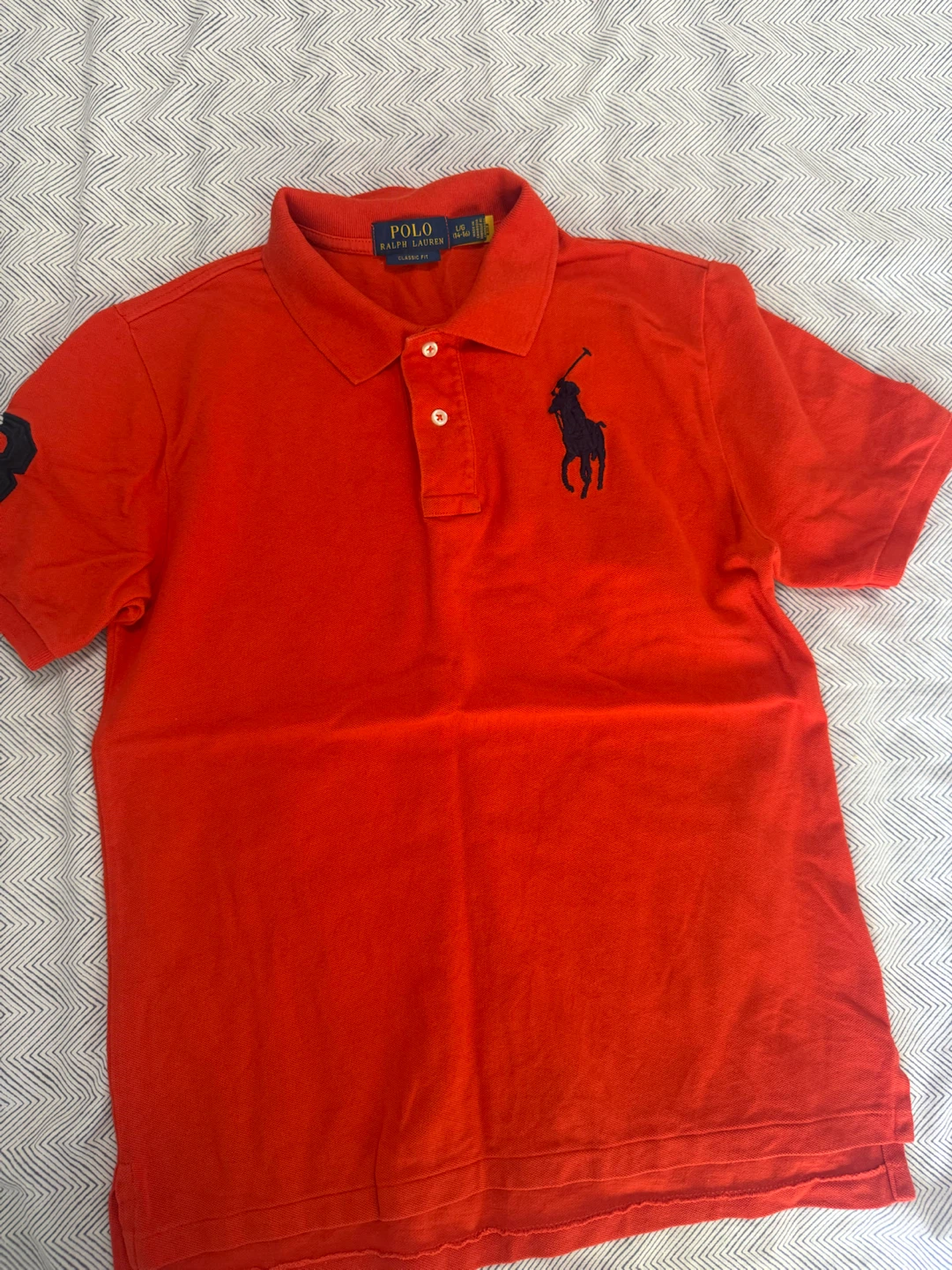 Polo Ralph Lauren Classic Fit Orange Polo Shirt L/G (14-16)