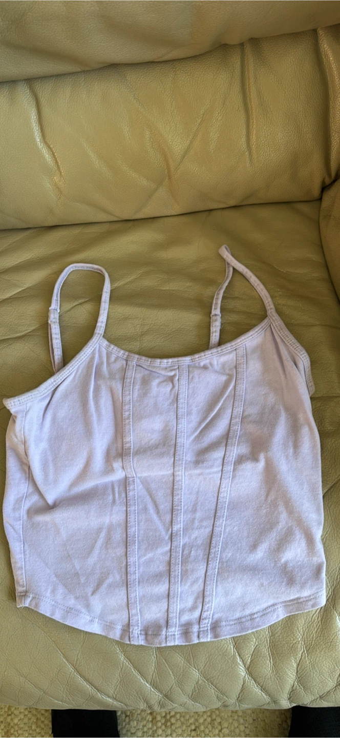 Lavender Corset Tank Top