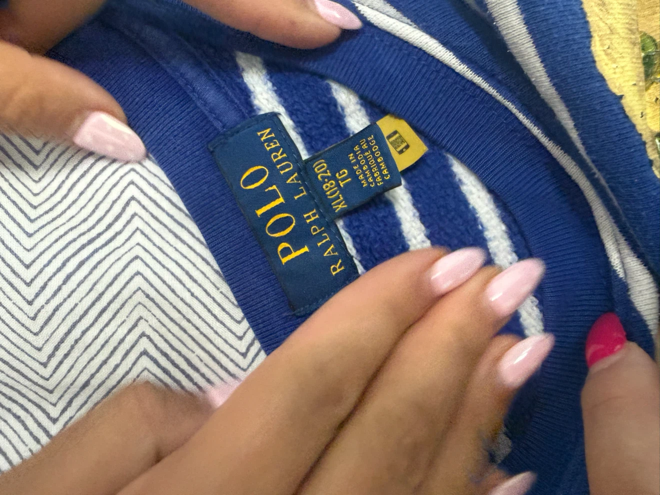 Polo Ralph Lauren Bear Striped Sweatshirt XL - photo 2