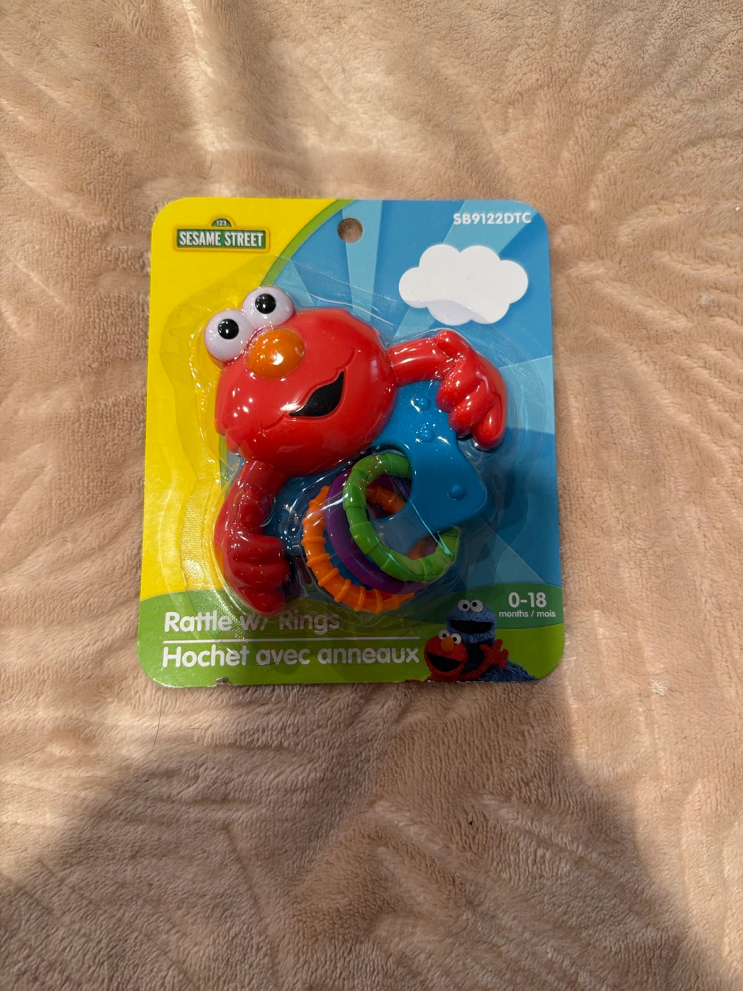 Elmo Rattle with Rings