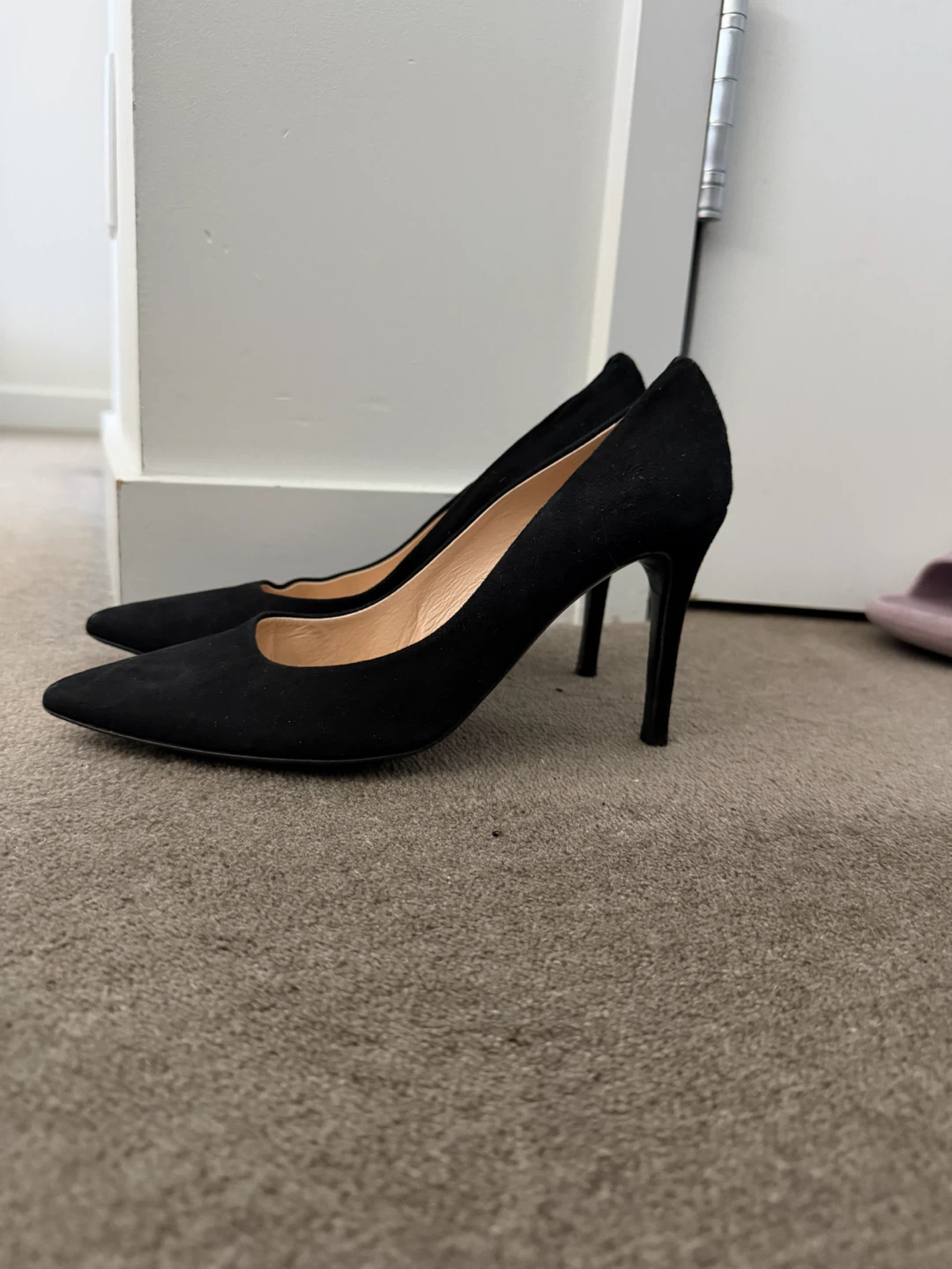 PERONI Black Suede High Heels - Size 39 - photo 2