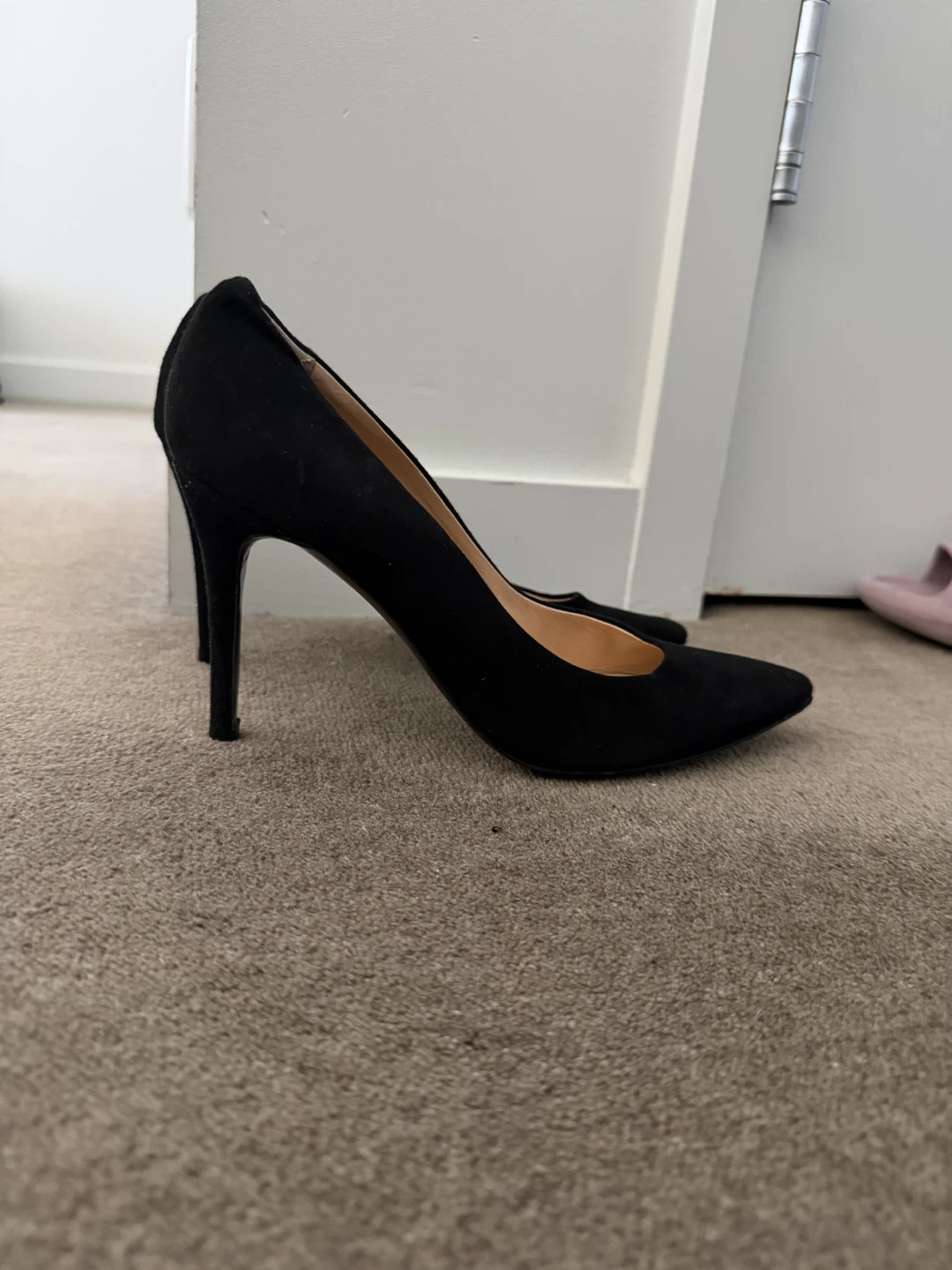 PERONI Black Suede High Heels - Size 39 - photo 3