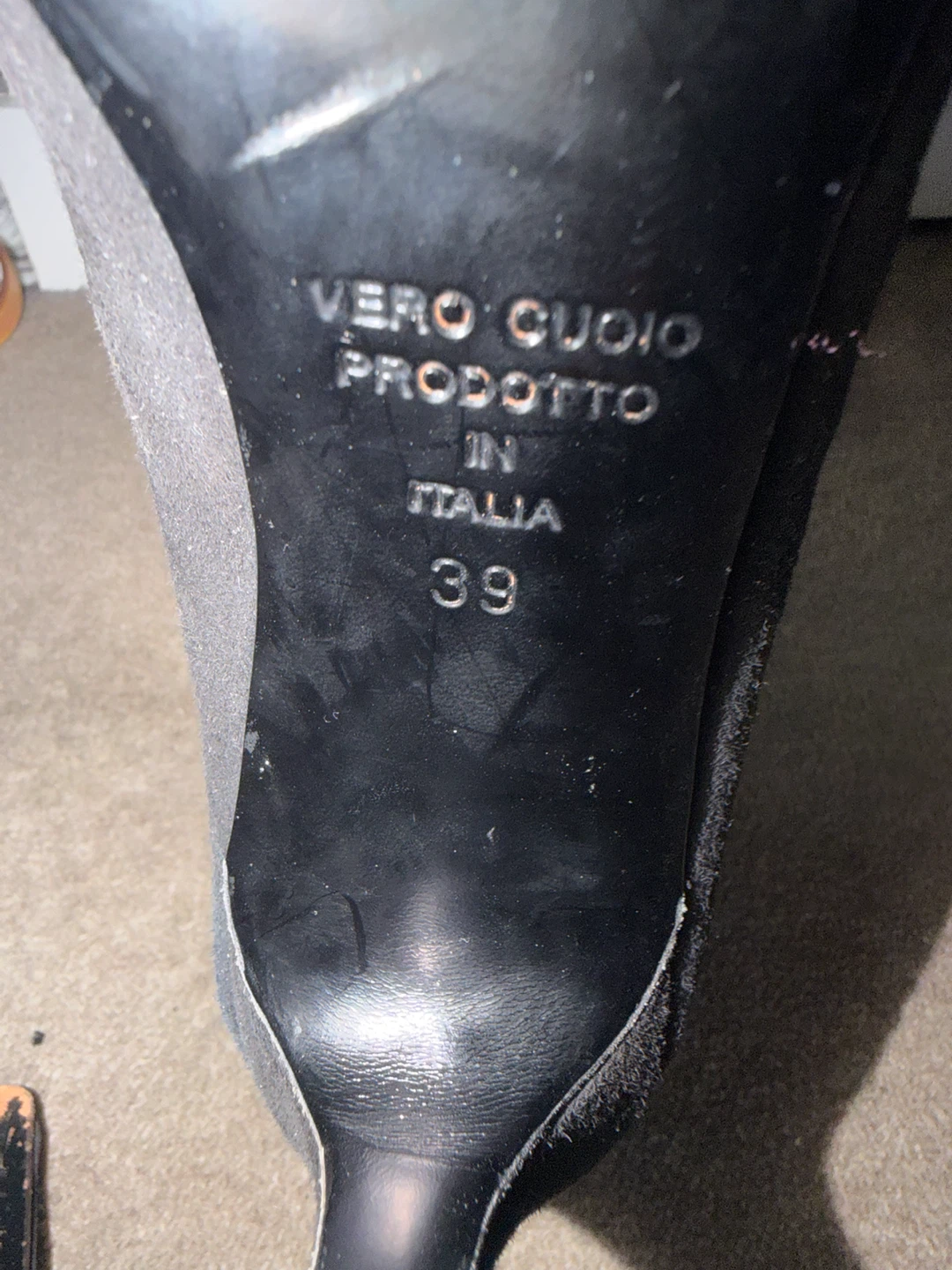 PERONI Black Suede High Heels - Size 39 - photo 4
