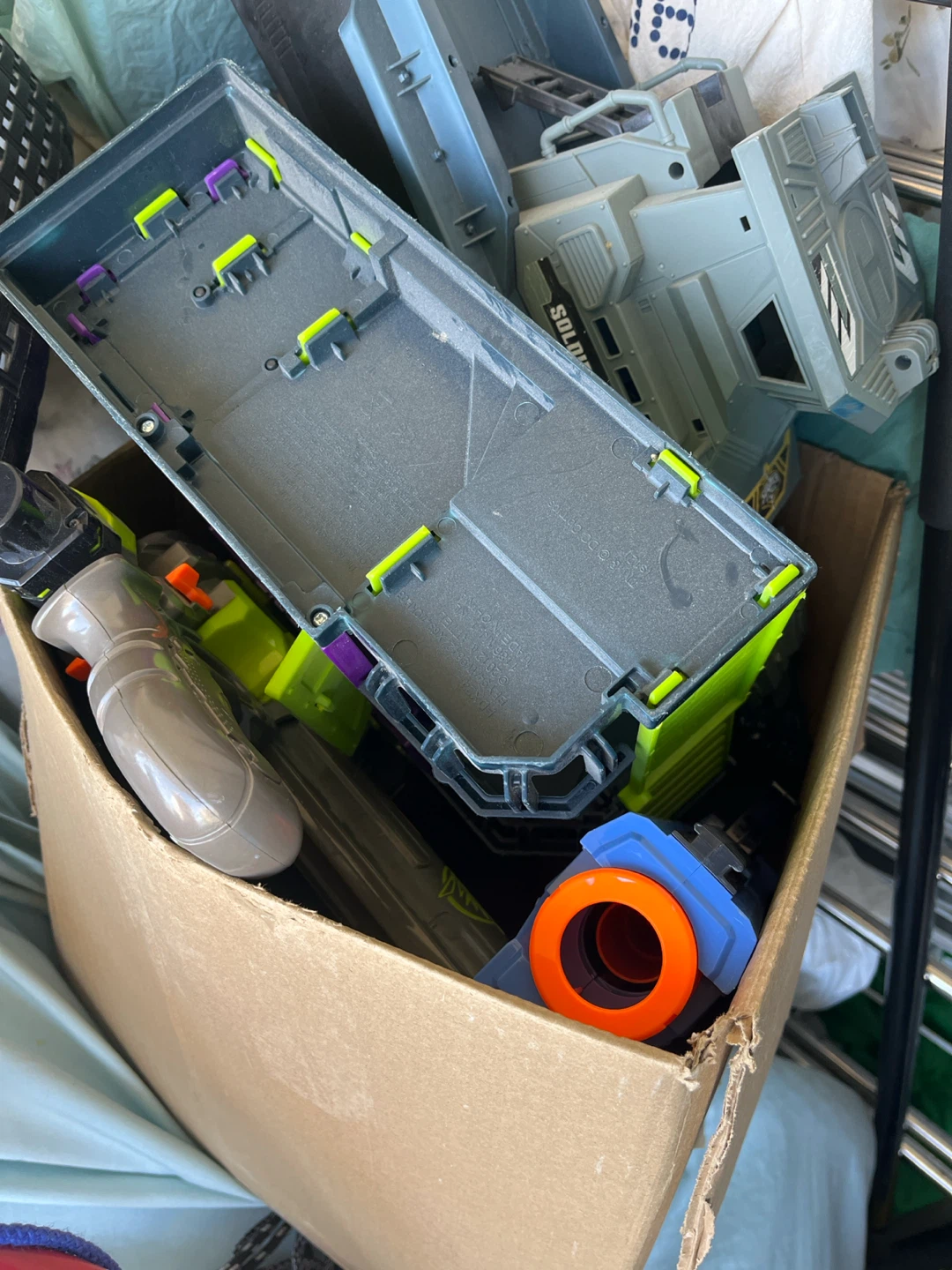 Soldier Force Boat, Nerf Vortex, and Arkham Asylum Playset