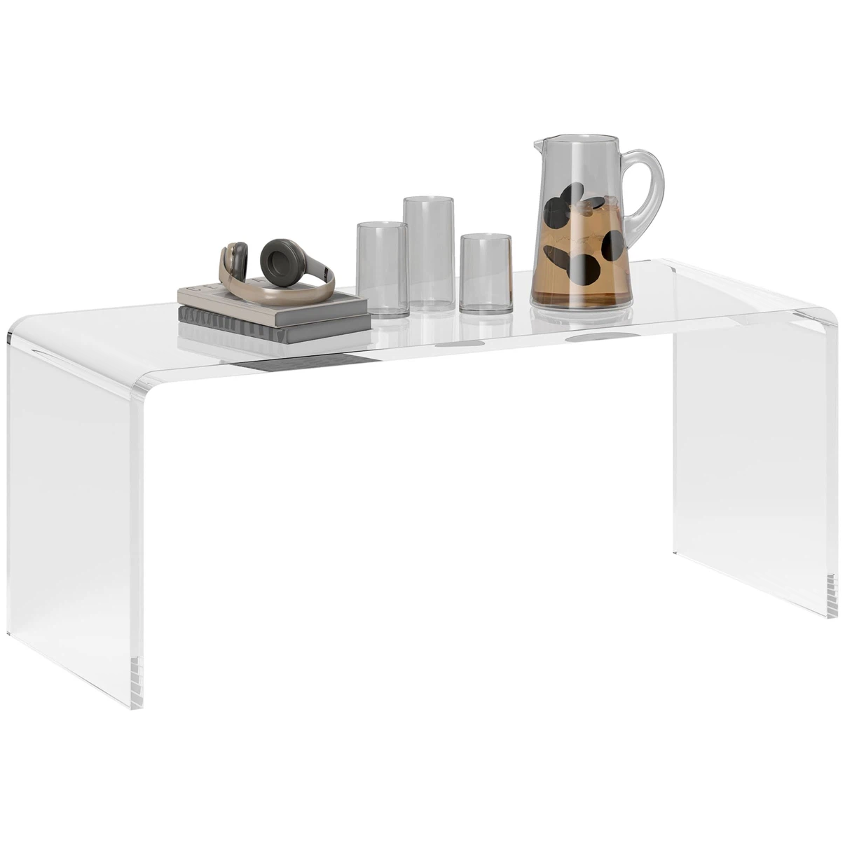 HOMCOM 0.6" Thick Acrylic Coffee Table