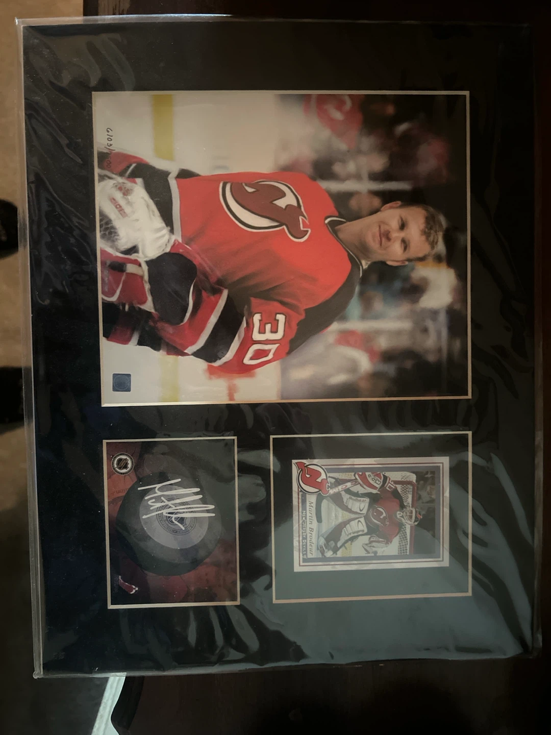 Martin Brodeur Framed Memorabilia Collection 6103/7500