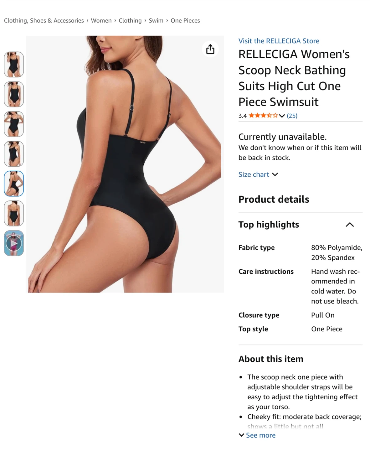 RELLECIGA New S scoop Neck One Swimsuit - photo 3