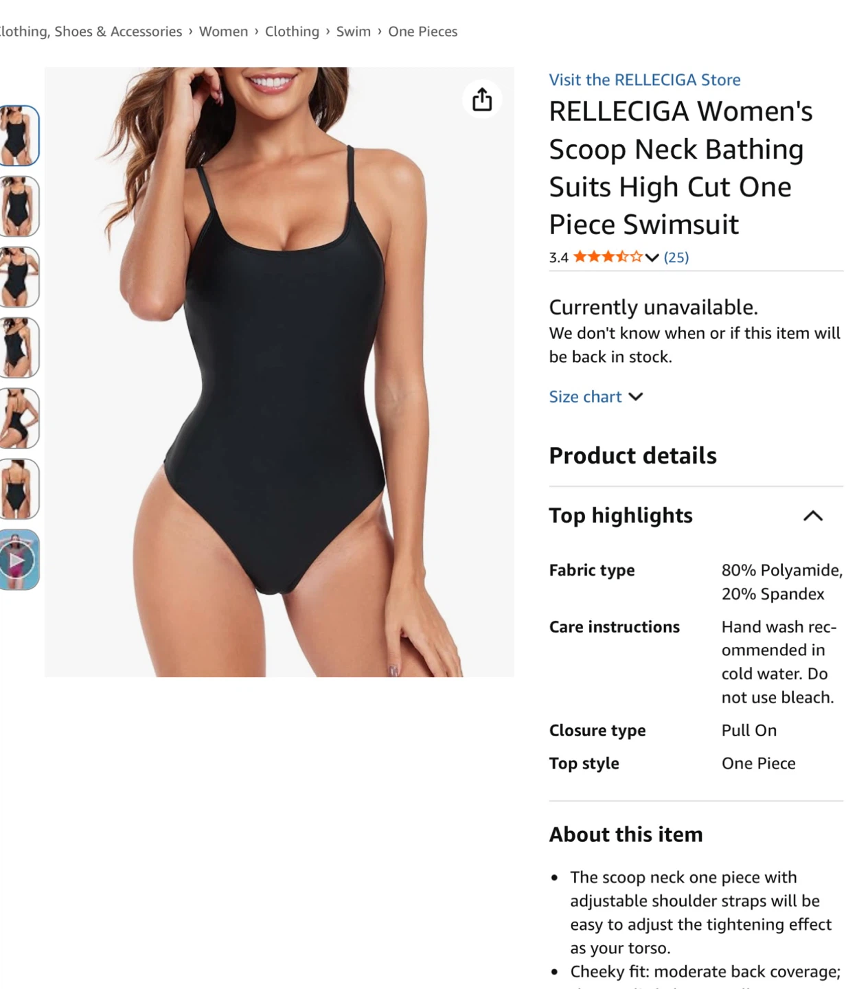 RELLECIGA New S scoop Neck One Swimsuit - photo 2