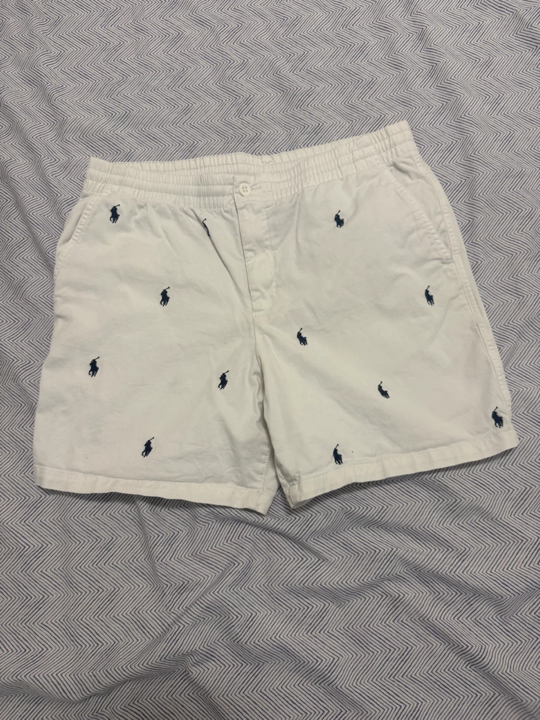 Polo Ralph Lauren White Embroidered Shorts Size 20