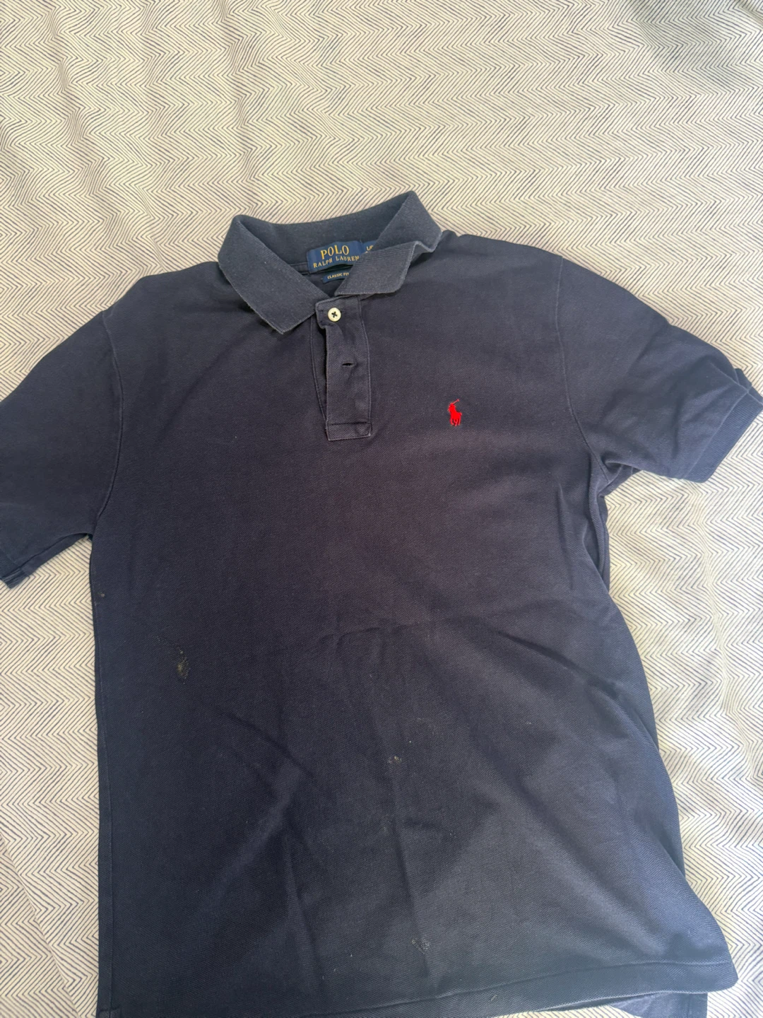 Polo Ralph Lauren Classic Fit Navy Polo Shirt L/G