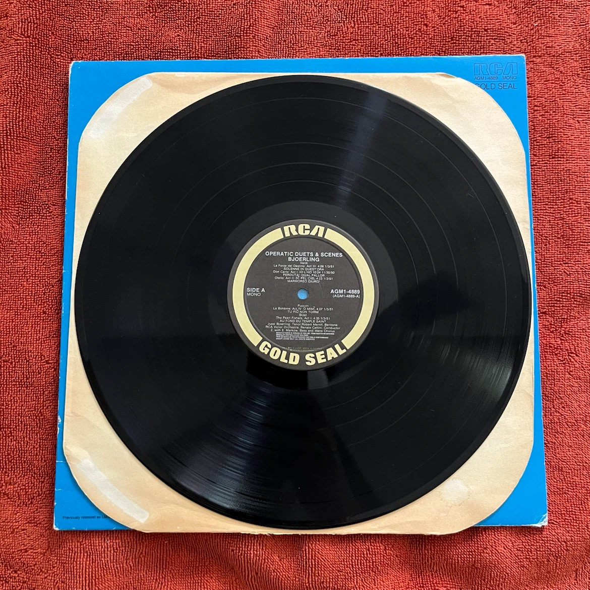 Jussi Bjoerling Operatic Duets with Robert Merrill Vinyl Record - photo 2