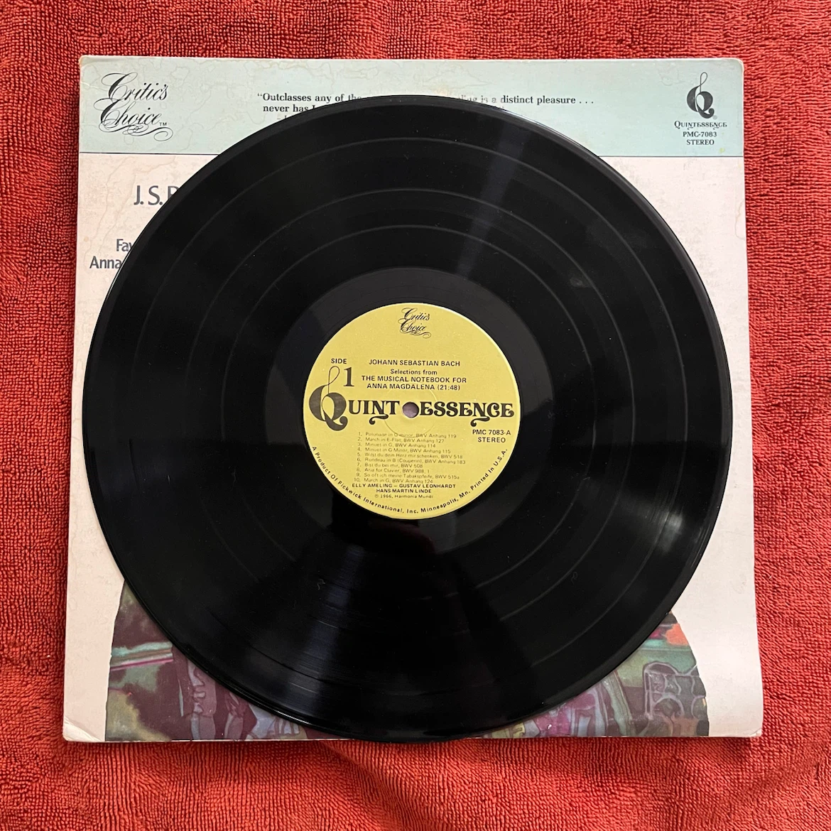 J.S. Bach's Vinyl Record - photo 2