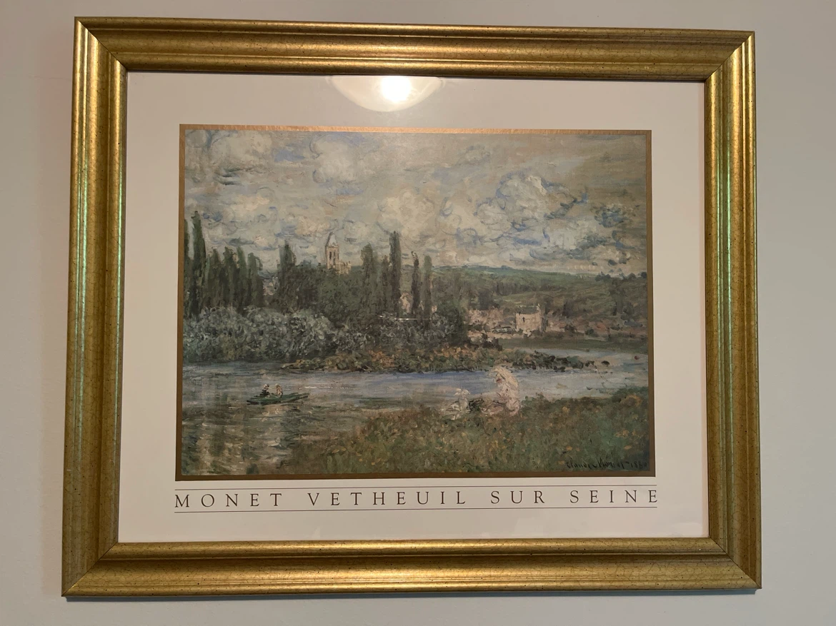 Monet "Vetheuil Sur Seine" Framed Print
