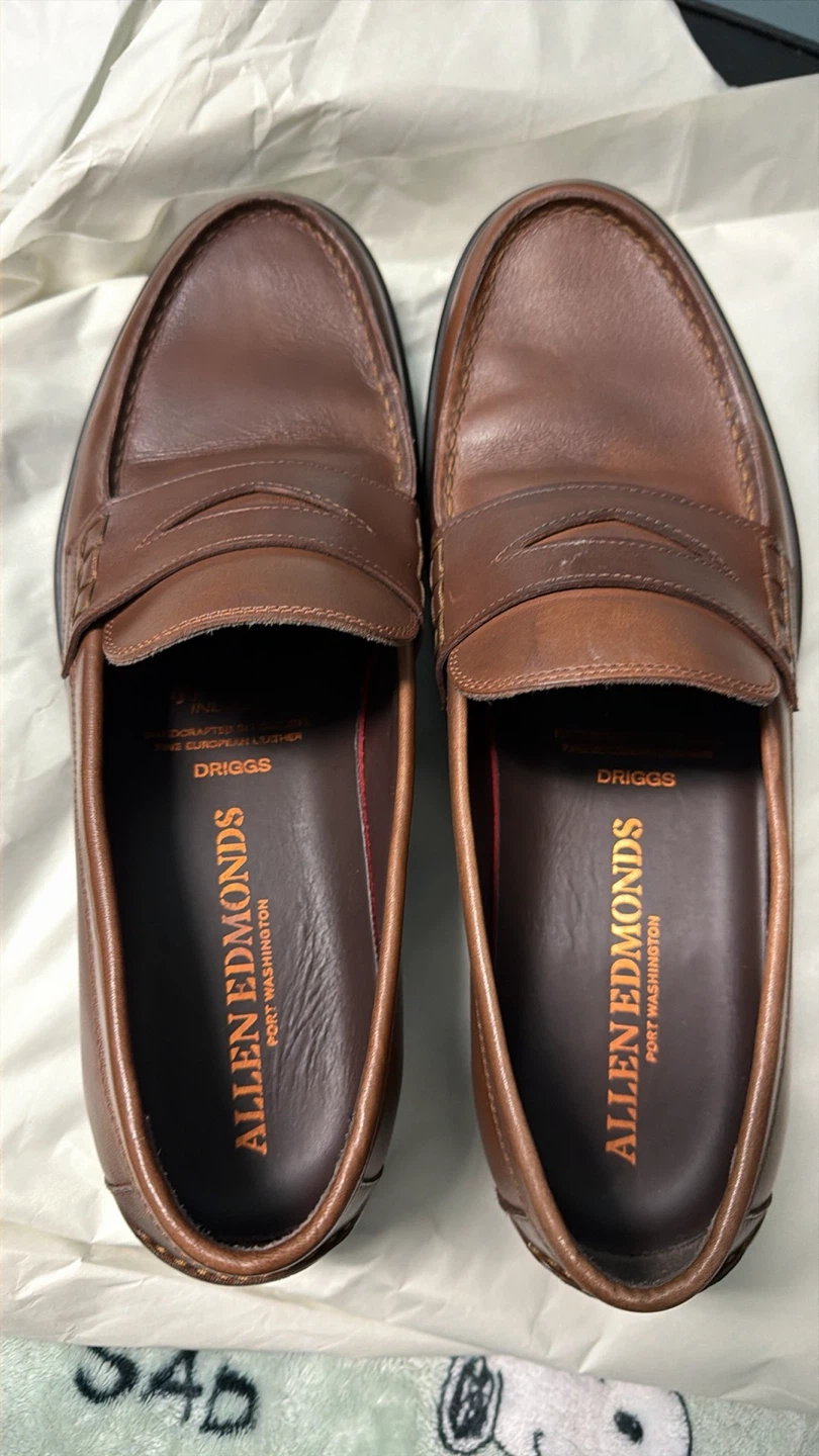 Allen Edmonds Boulevard Loafers Size 9.5 D Chili
