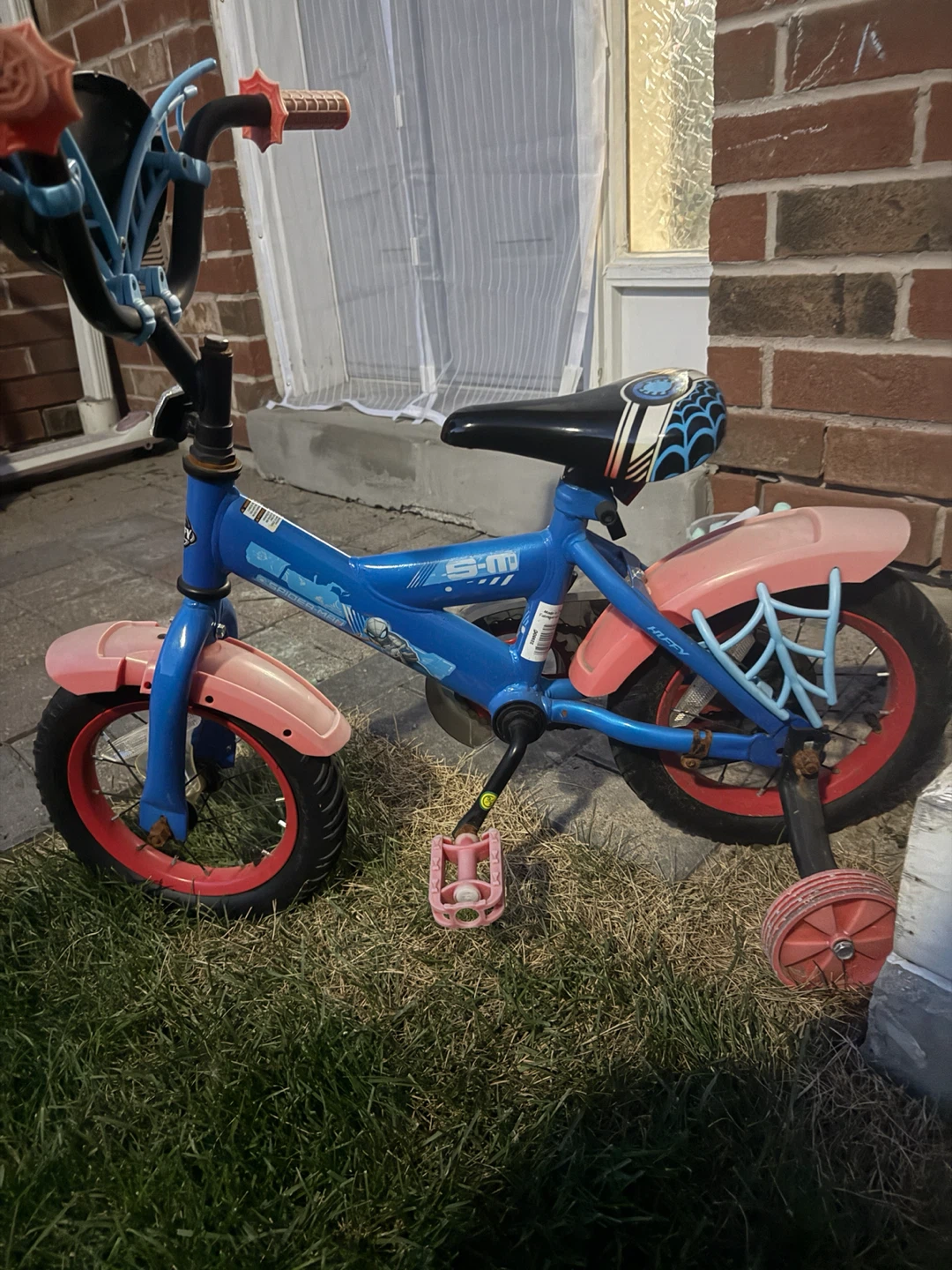 Kids Spider-Man Training Wheels Bicycle